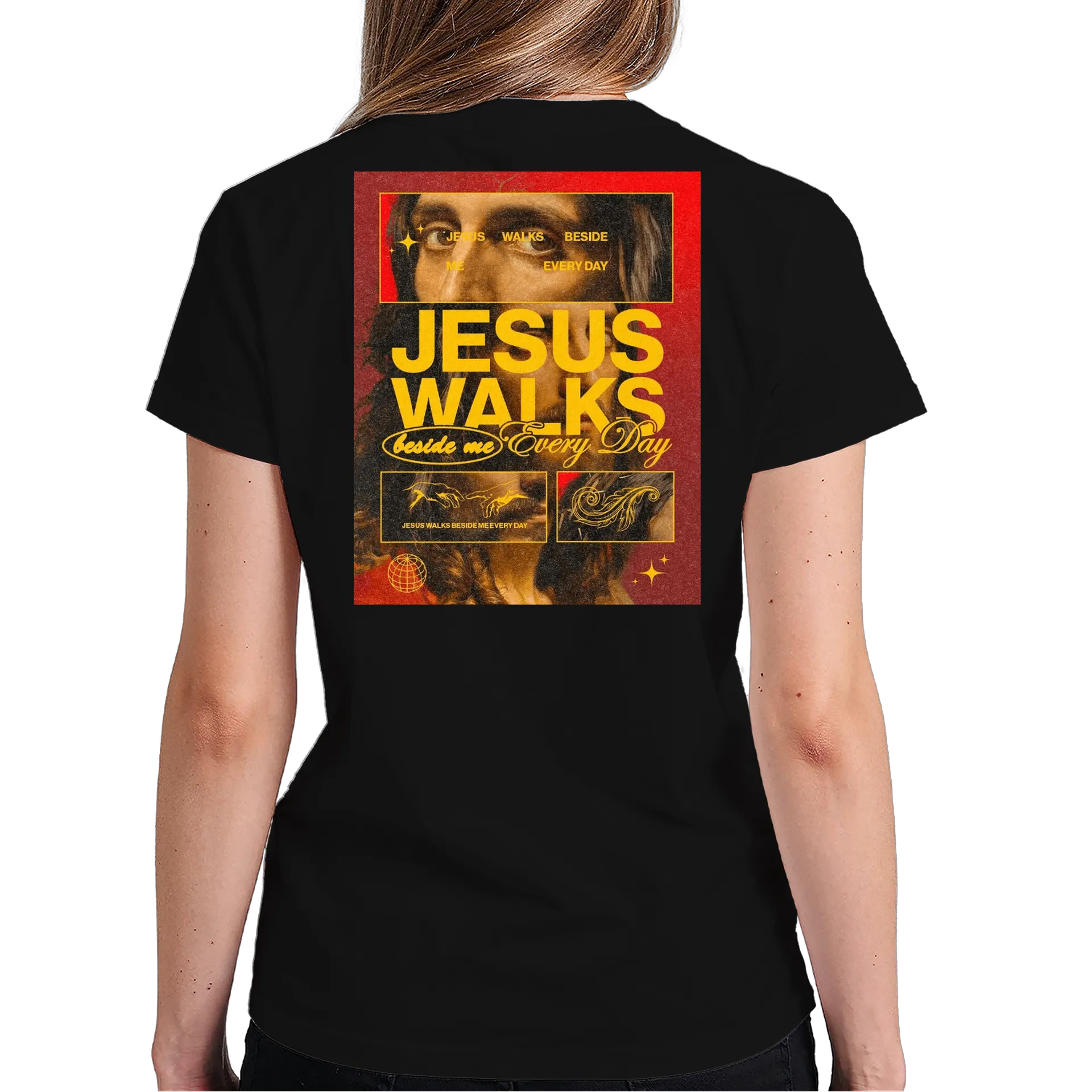 Camiseta Ask God, Trust God 100% Algodão de Teologia Entusiasta — imagem 5 de 6