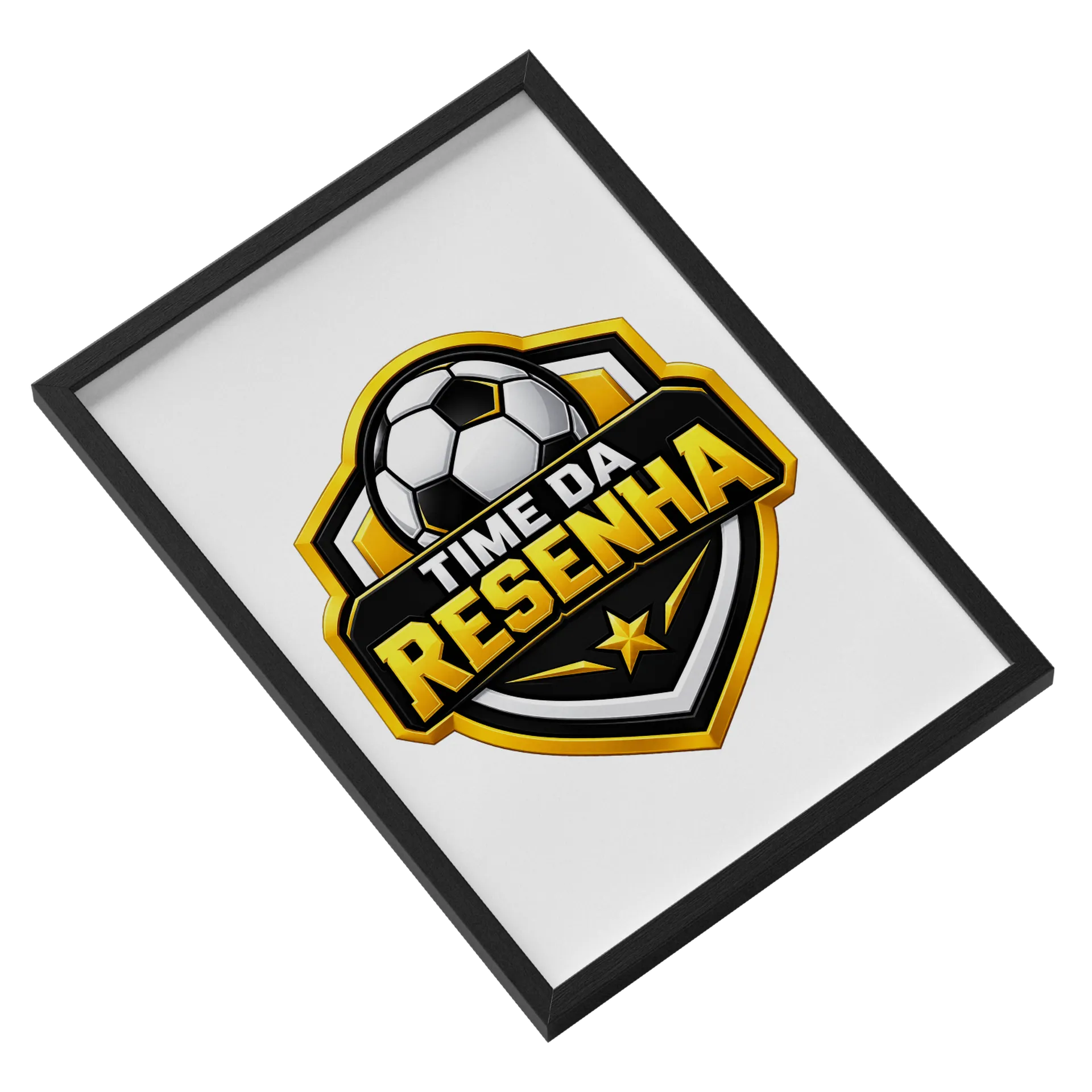 Quadro A3 personalizado Com Vidro de Time da resenha  — imagem 2 de 3