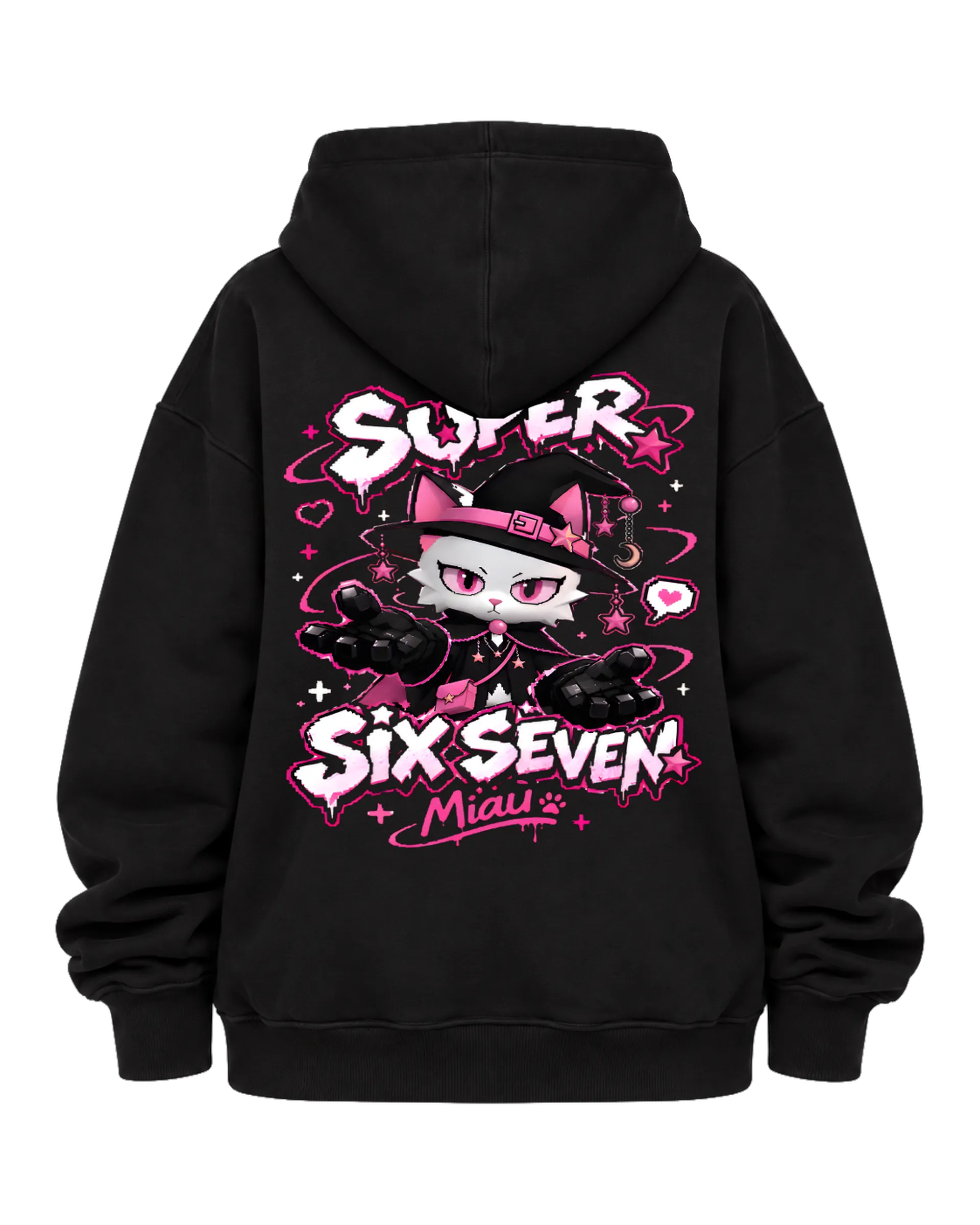 Blusa de moletom AM NIGHT SUPER SIX SEVEN Miau - Imagem 6