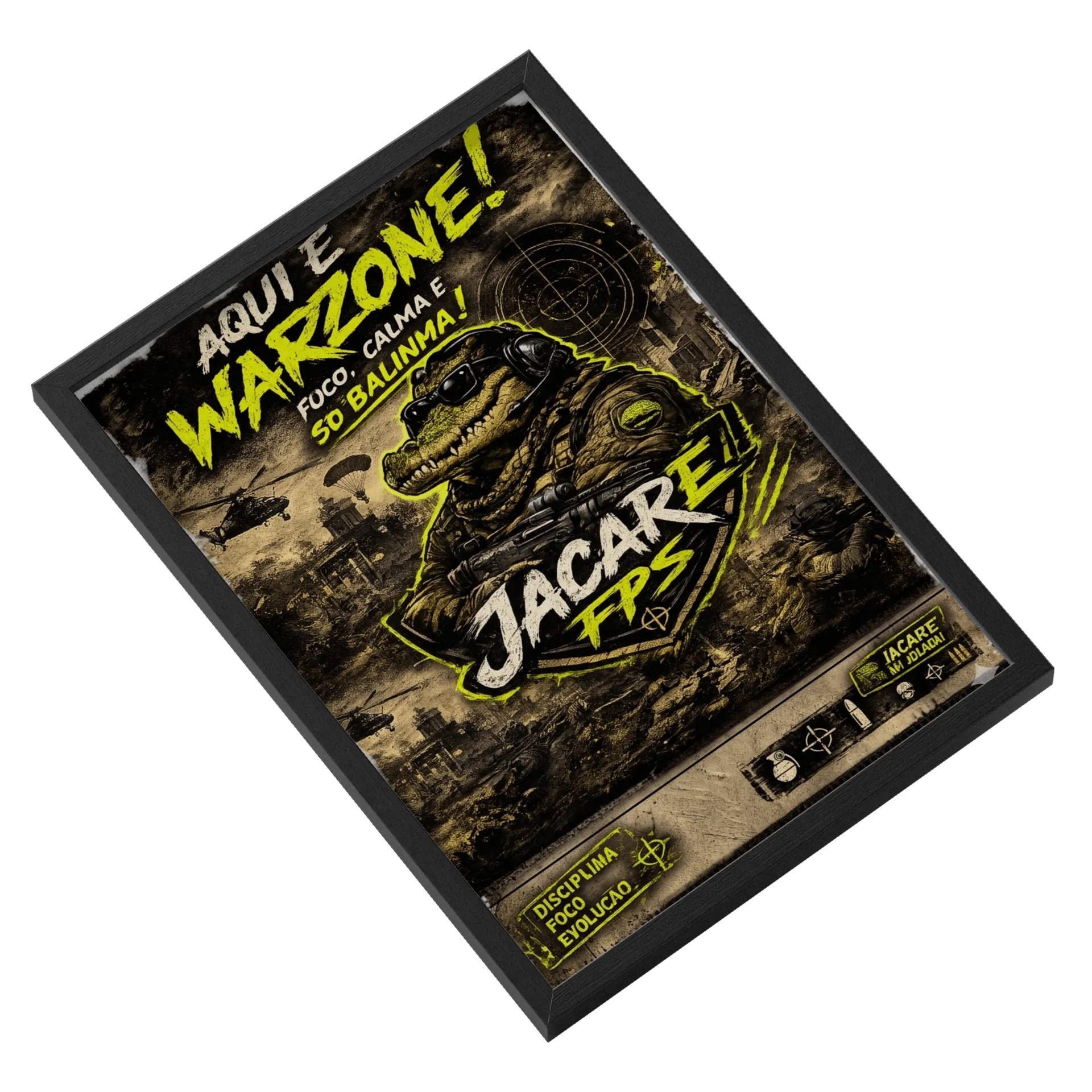 Quadro Personalizado A3 MDF e Vidro de JACARE FPS