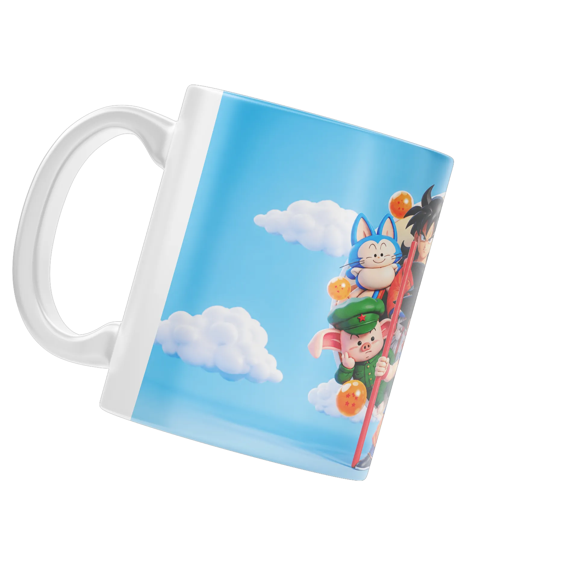 Caneca Dragon Ball Personagens Estilo Cartoon 325ml - Imagem 3