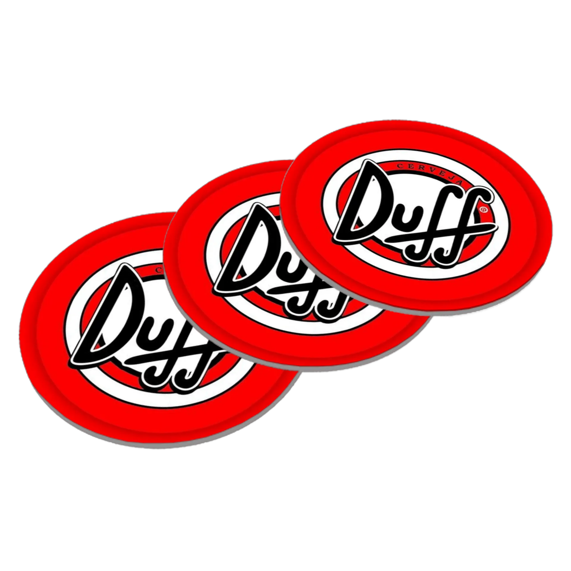 Porta-copo MDF Estampa Duff Cerveja 10x10cm - Imagem 3