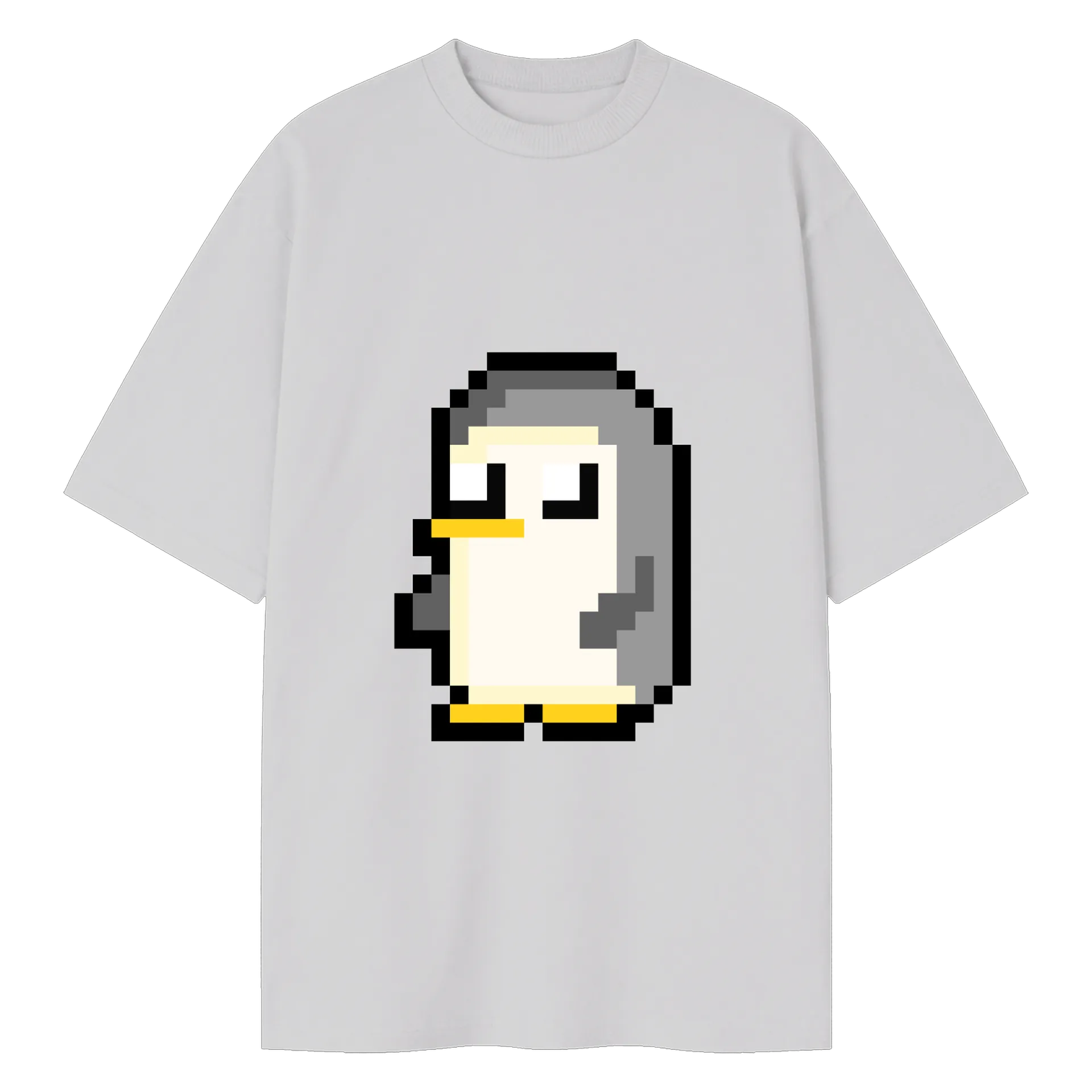 Camiseta Oversized Pinguim Pixel - Imagem 1