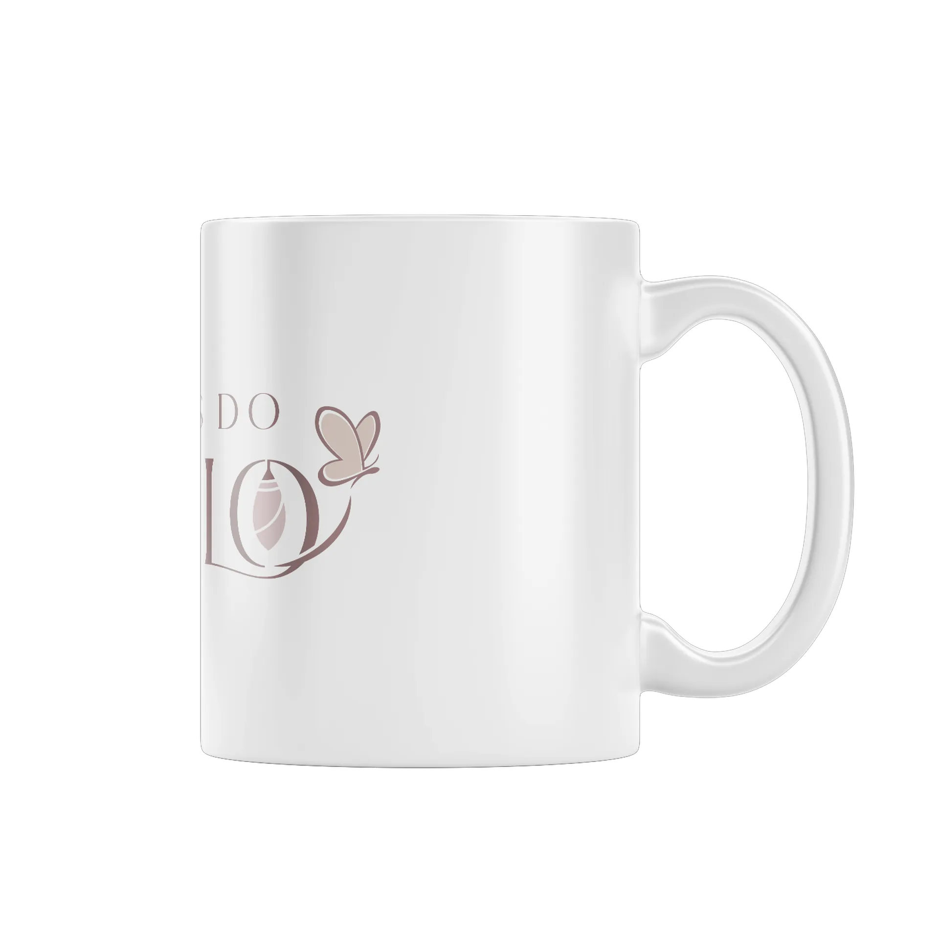 Caneca Porcelana Gatos e Flores 325ml de Reis — imagem 1 de 4