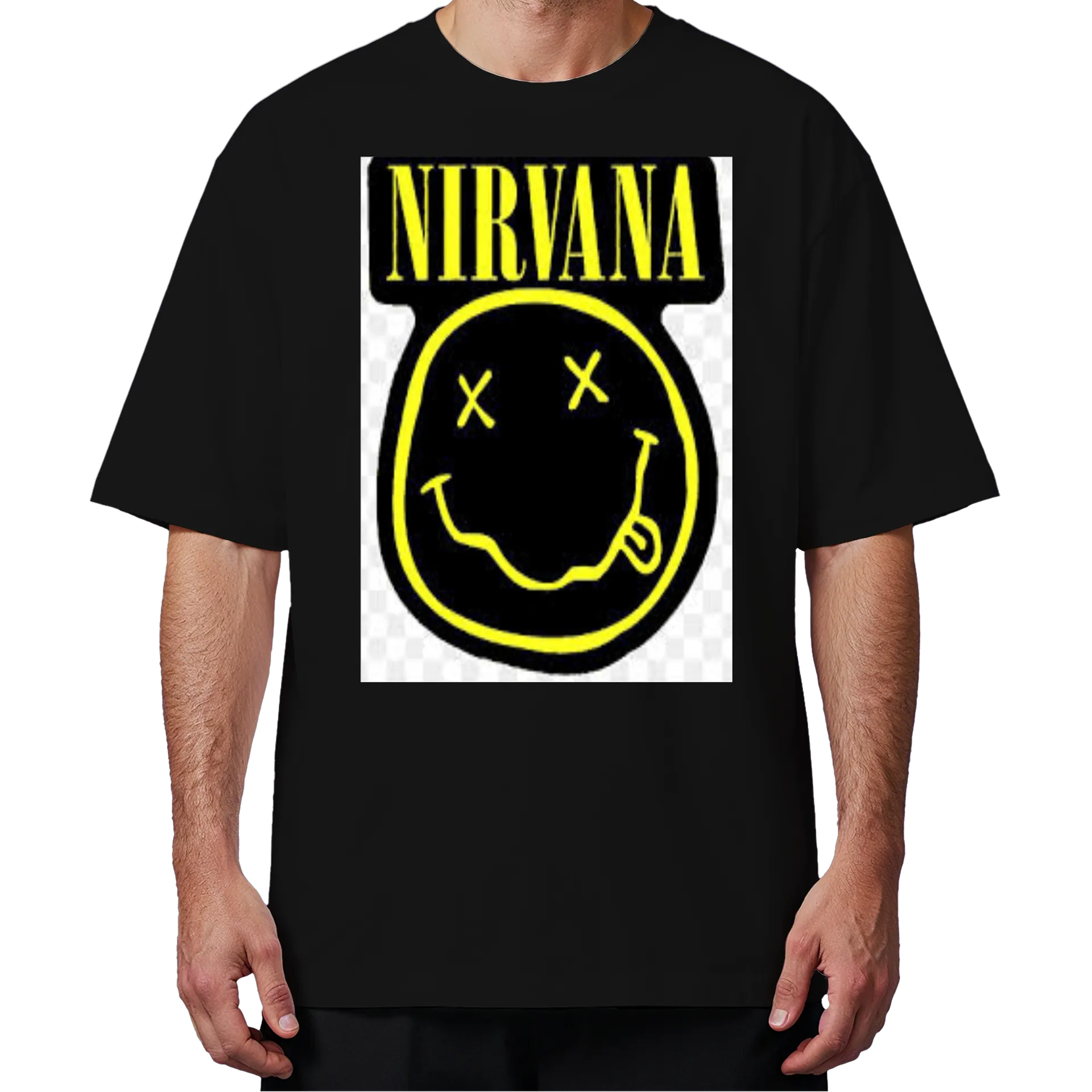 Camiseta Oversized Estampa Nirvana 100% Algodão - Imagem 4