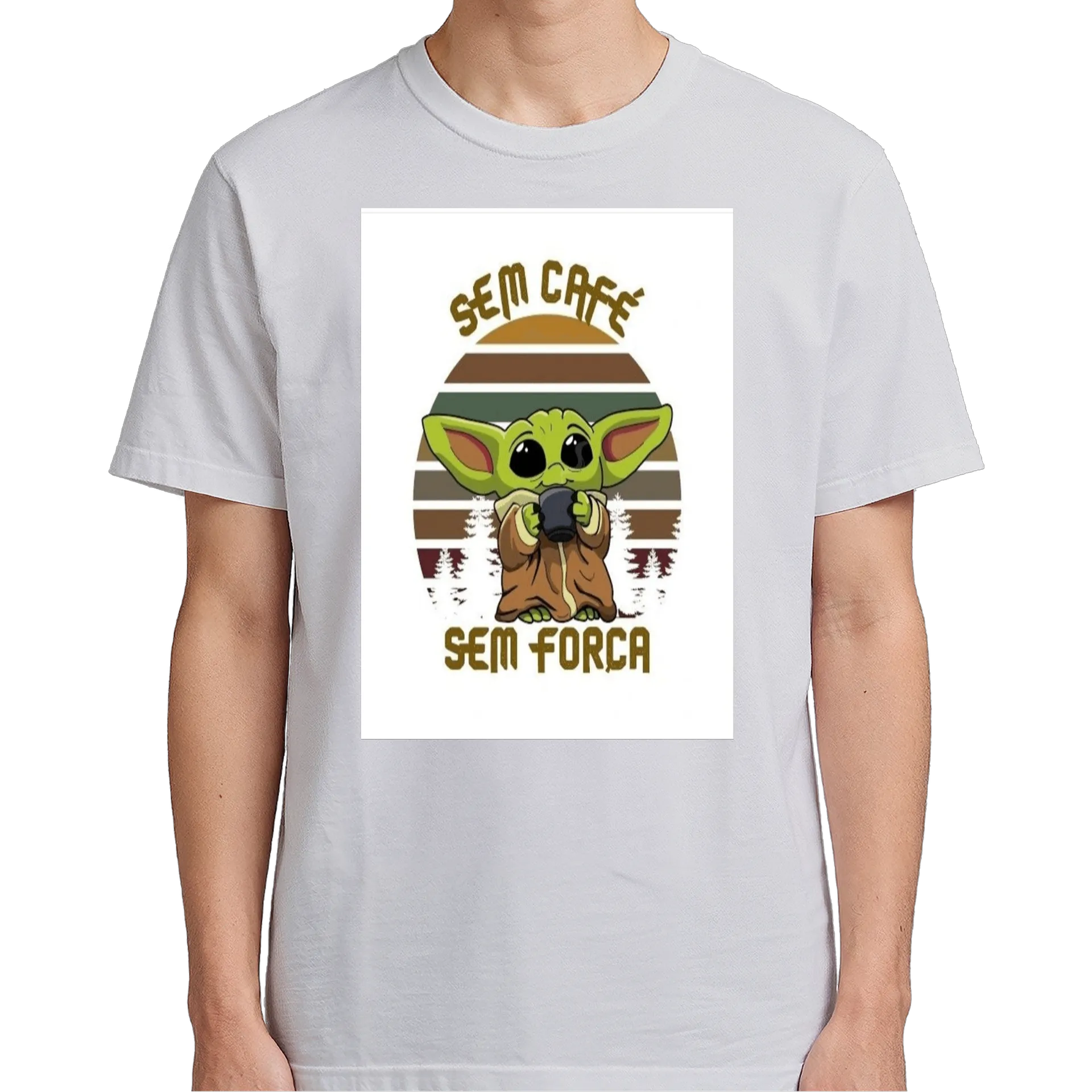 Camiseta Sem Café Sem Força 100% Algodão - Imagem 5