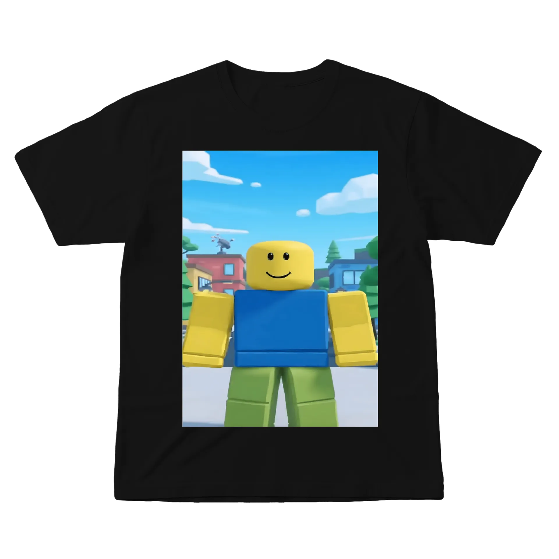 Camiseta Personagem Blocado Sorridente 100% Algodão de kauaclemente930 — imagem 1 de 6