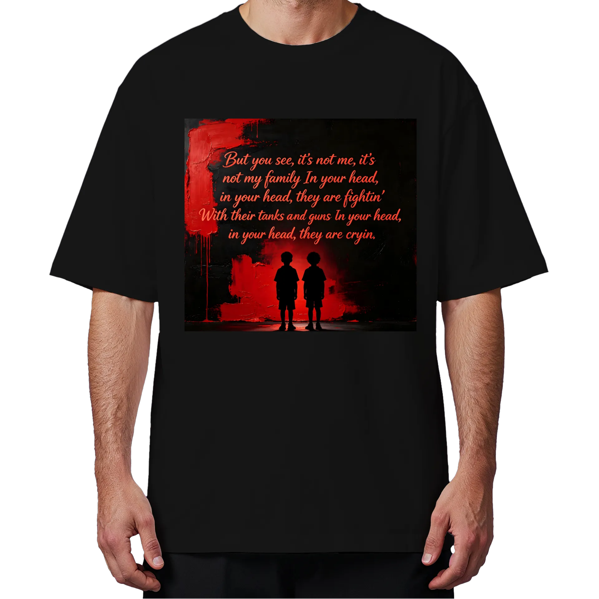 Camiseta Oversized Dragão Vermelho 100% Algodão - Imagem 4