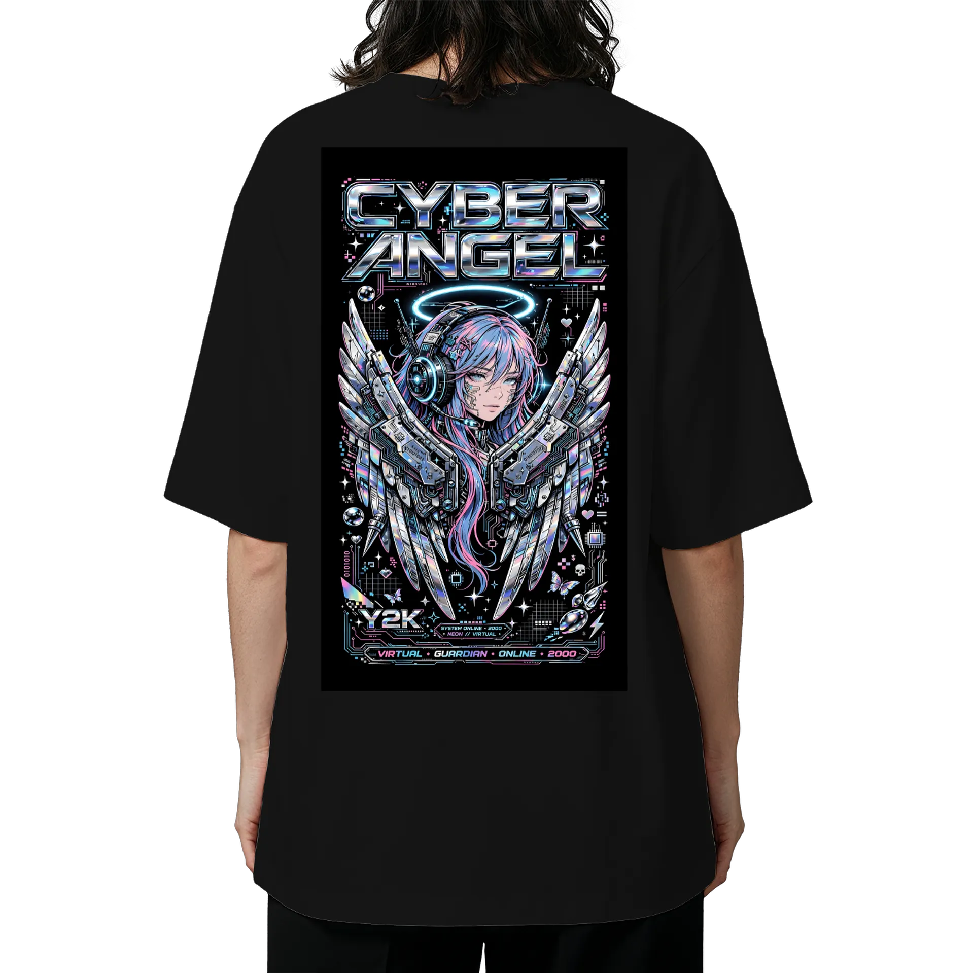 Camiseta Oversize cyber angel - Imagem 6