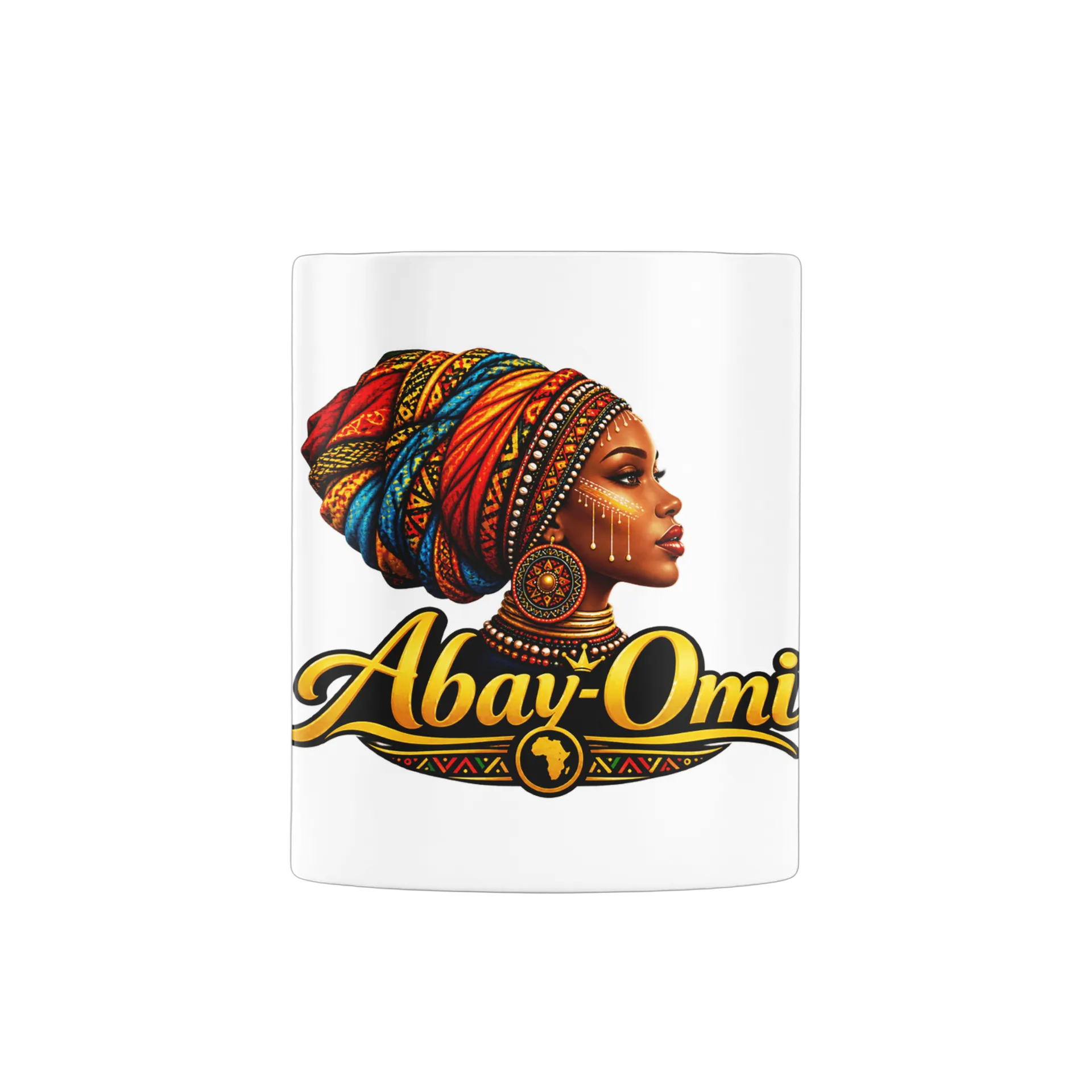 Caneca Mulher Africana Abay-Omi Ilustração 325ml - Imagem 2