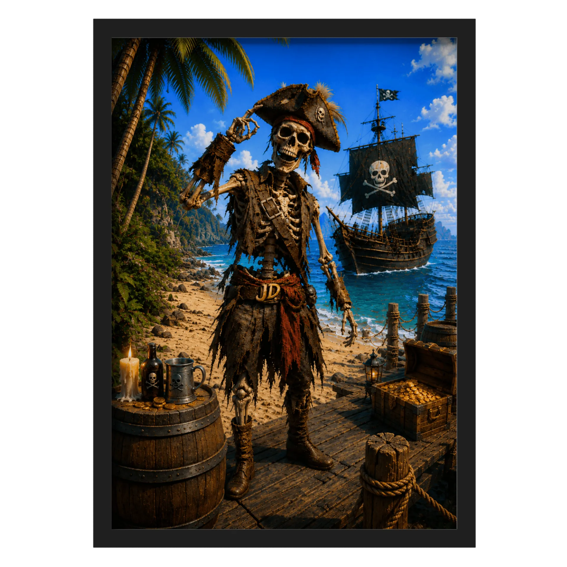 Quadro A3 personalizado Com Vidro - Imagem 1