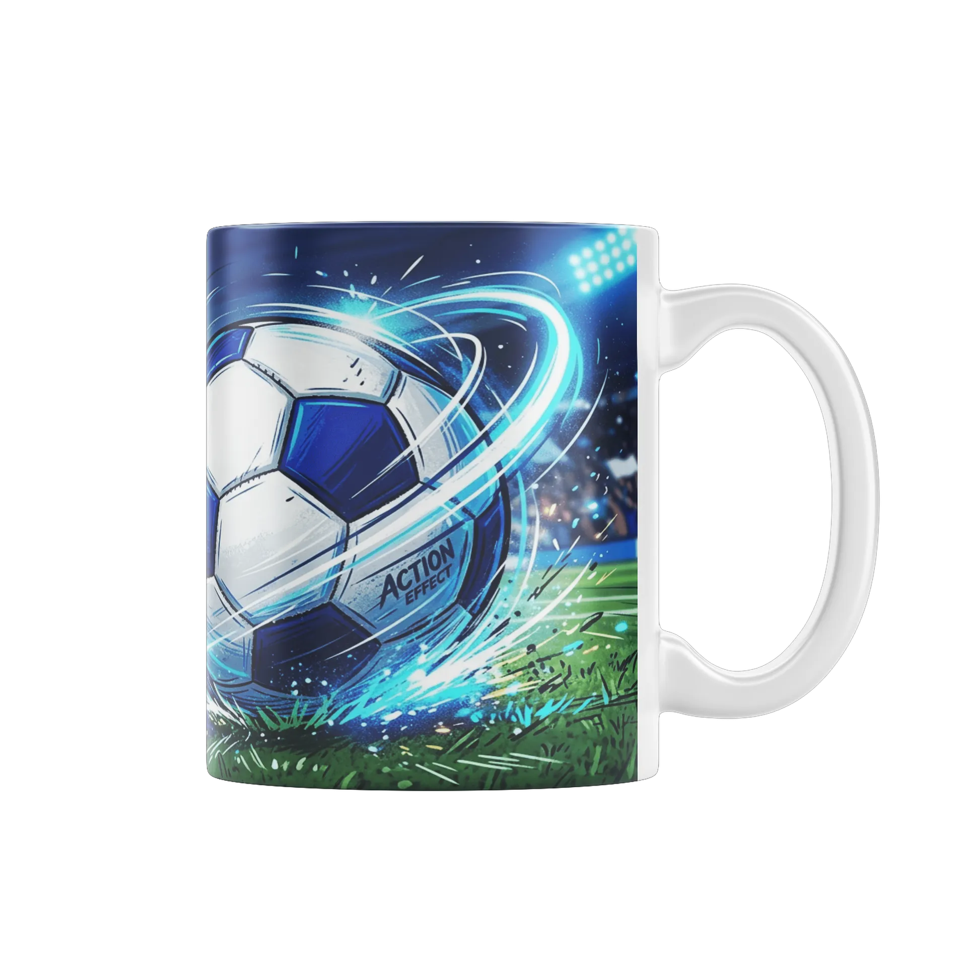 Caneca Bola de Futebol em Estilo Ilustrado 325ml - Imagem 1