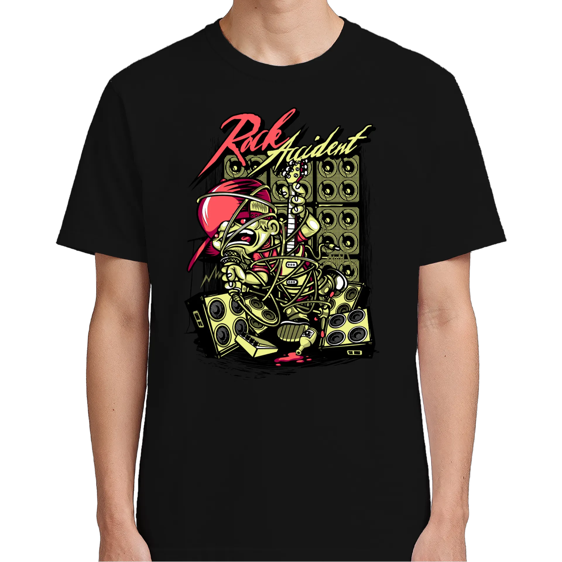 Camiseta Rock Acidente 100% Algodão - Imagem 5