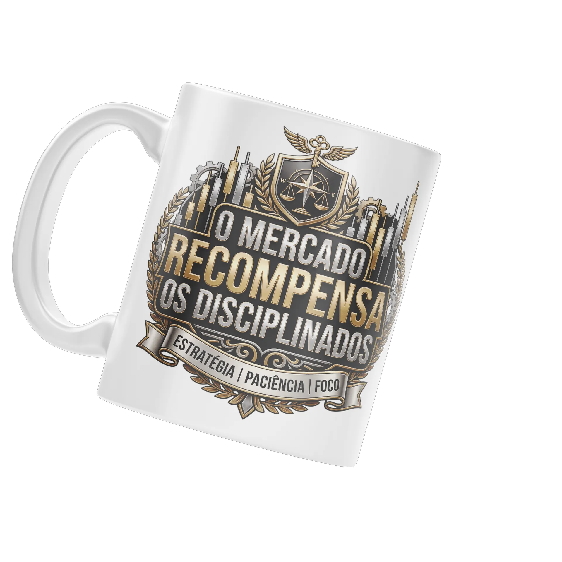 Caneca Porcelana O Mercado Recompensa 325ml de UM DJ NA BOLSA
