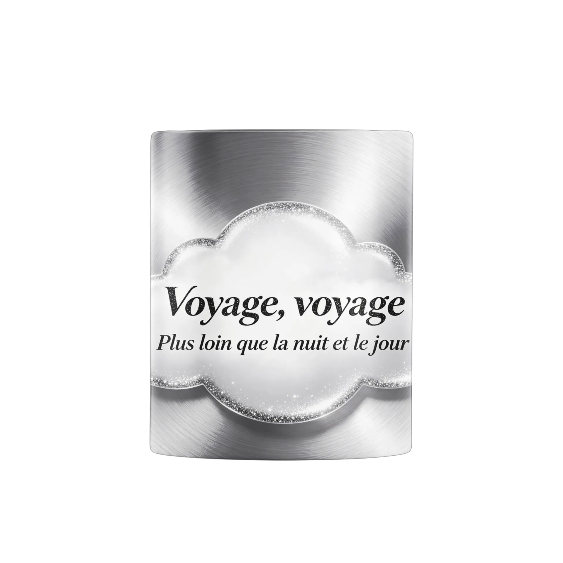 Caneca Porcelana Frase Voyage 325ml - Imagem 1