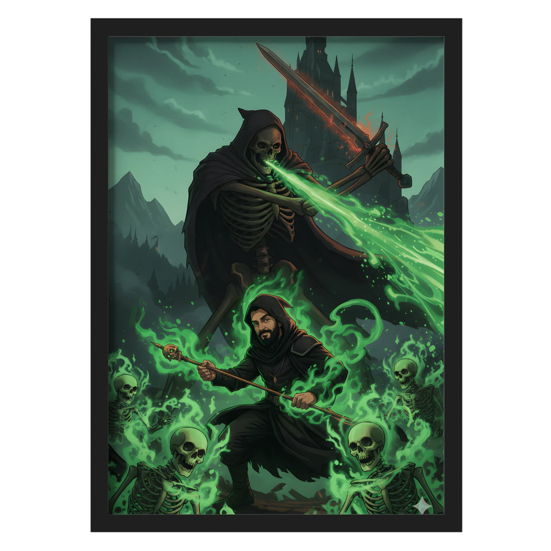 Quadro A3 personalizado Com Vidro de NecroGamer — imagem 1 de 3