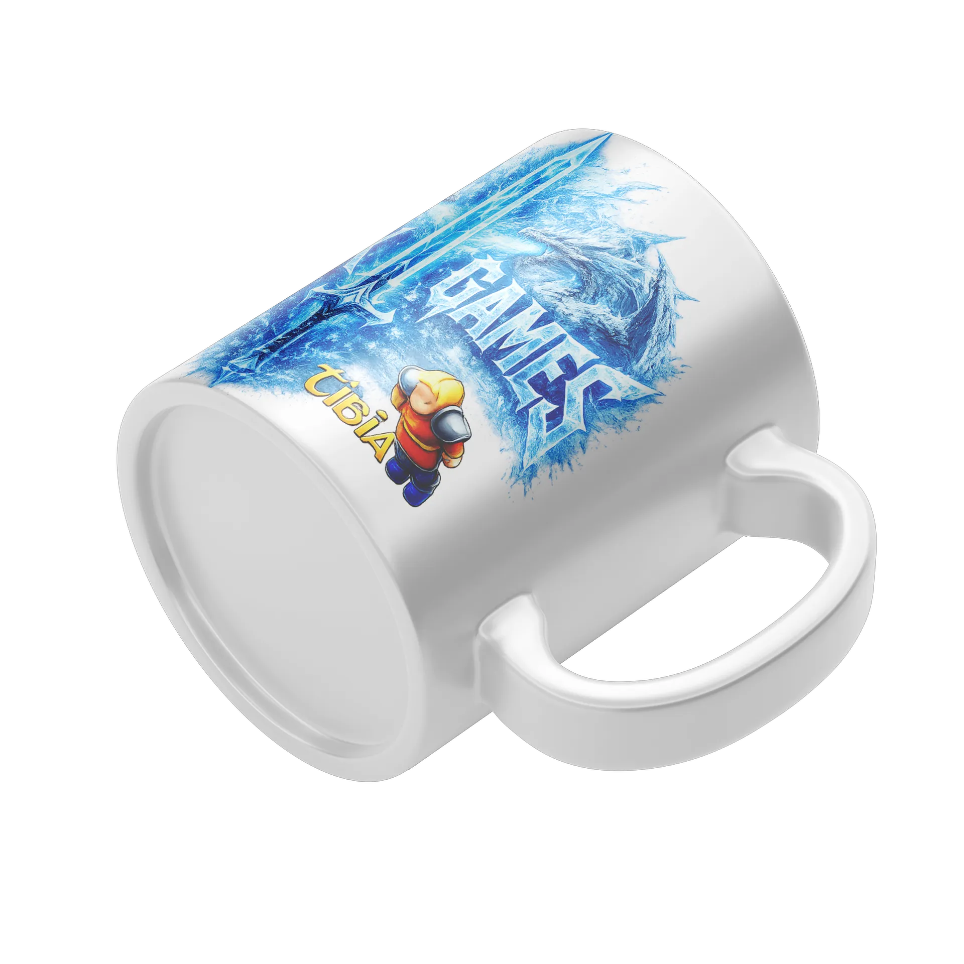 Caneca Porcelana Guerreiro Espada 325ml - Imagem 4