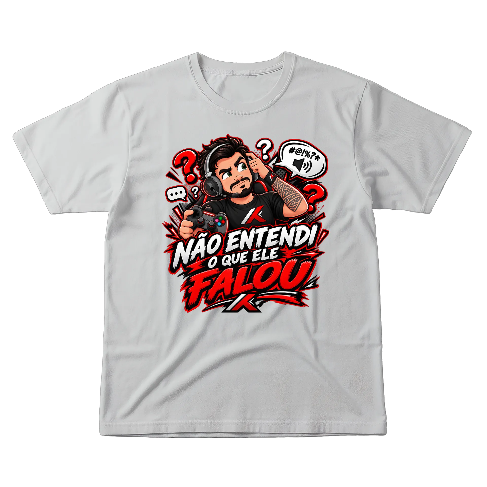 Camiseta Não Entendi O Que Ele FALOU 100% Algodão - Imagem 1