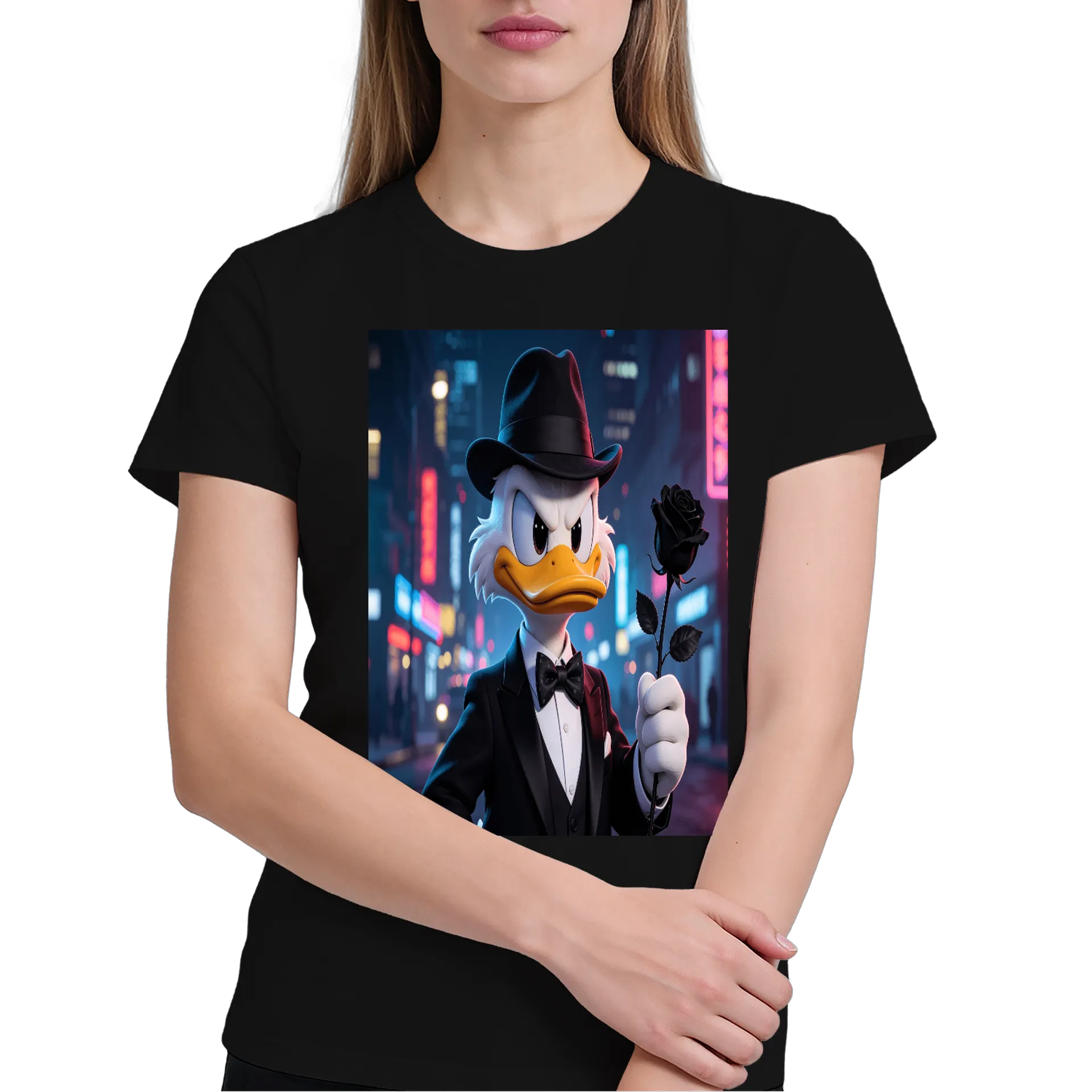 Camiseta Pato Elegante 100% Algodão - Imagem 4