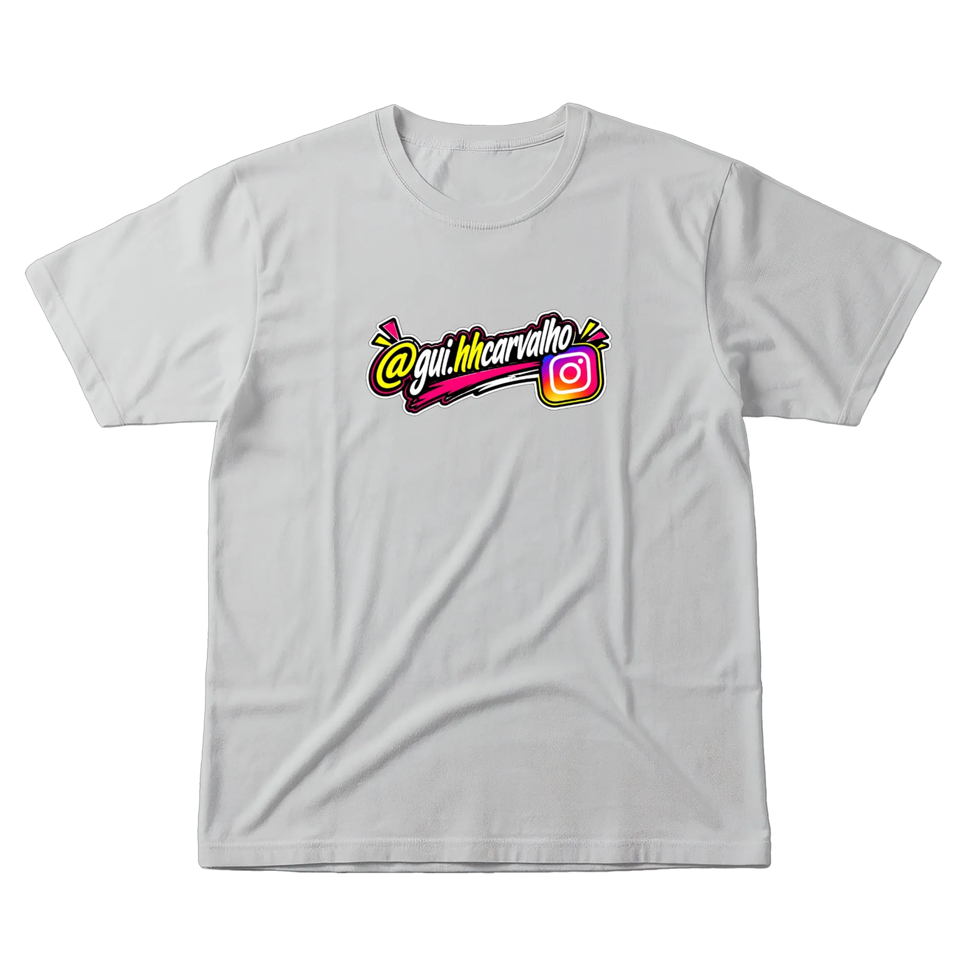 Camiseta Caricatura de Youtuber Colorido 100% Algodão - Imagem 1