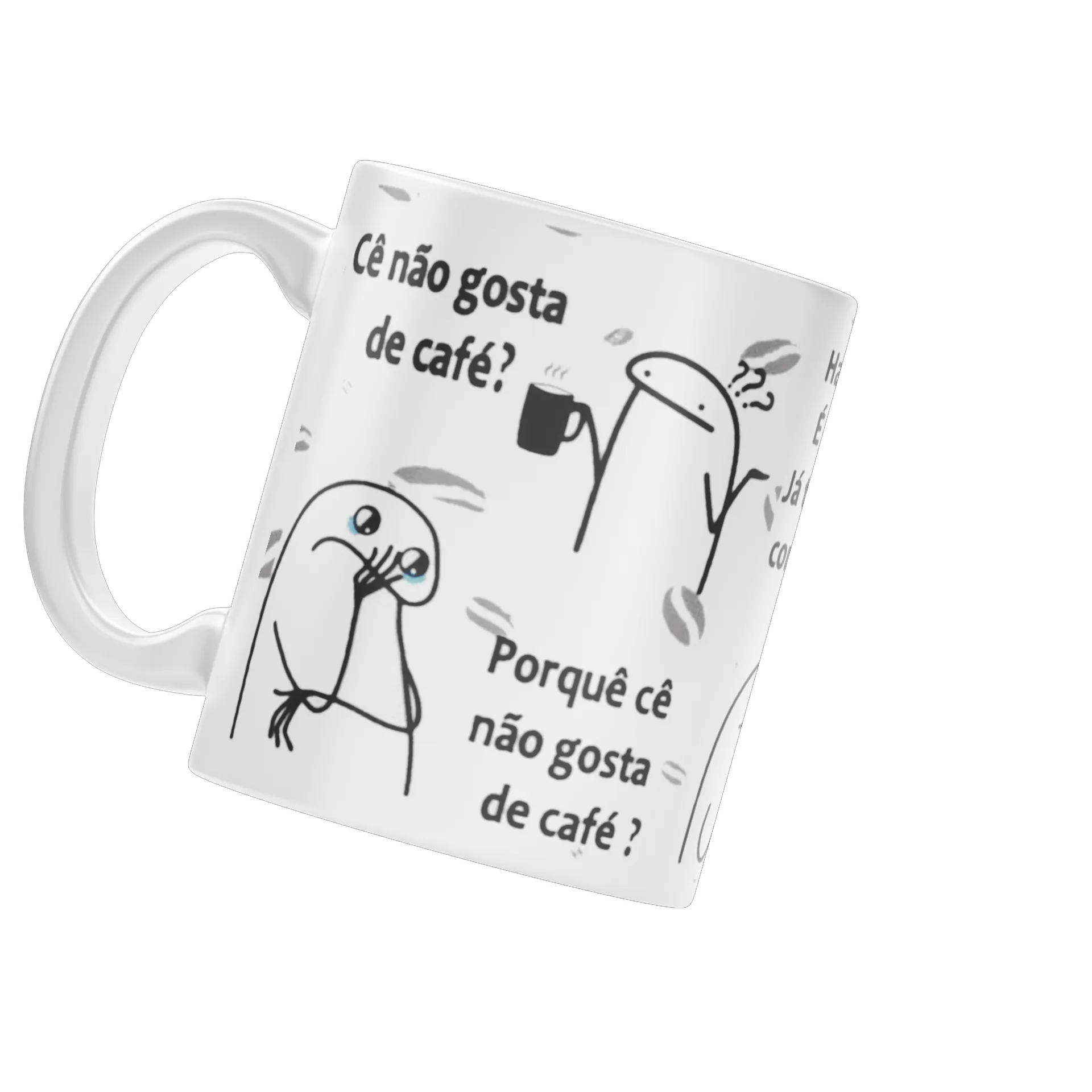 Caneca Porcelana Café Humor 325ml - Imagem 3