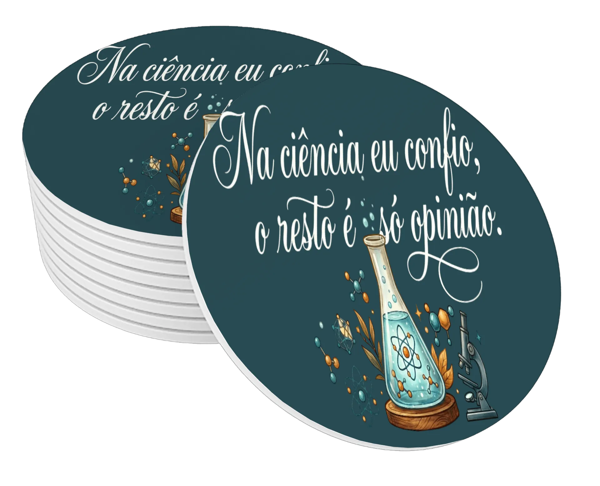 Porta-copos personalizado ciencia - Imagem 1