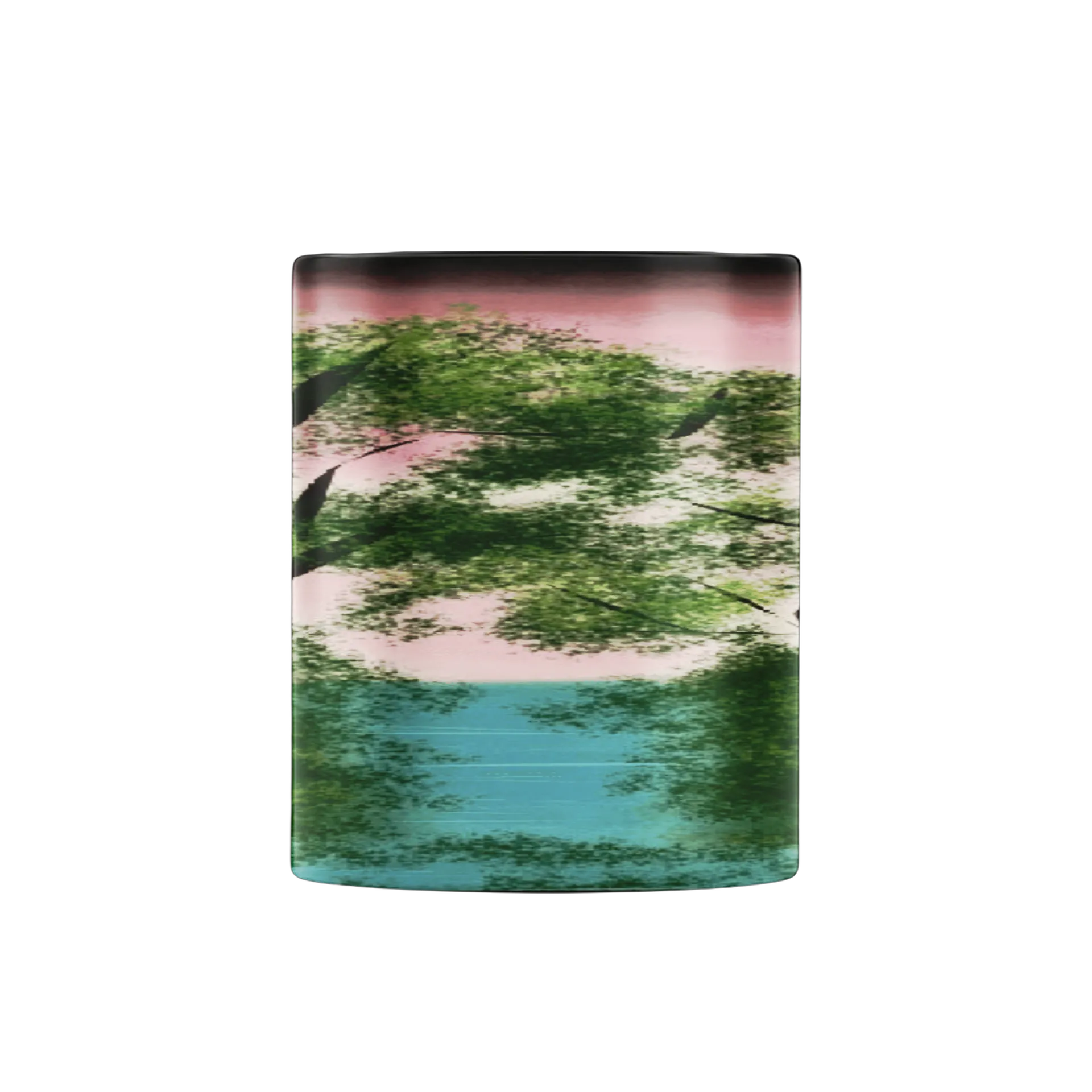 Caneca Paisagem de Árvores e Lago Estilo Pintura 325ml - Imagem 2