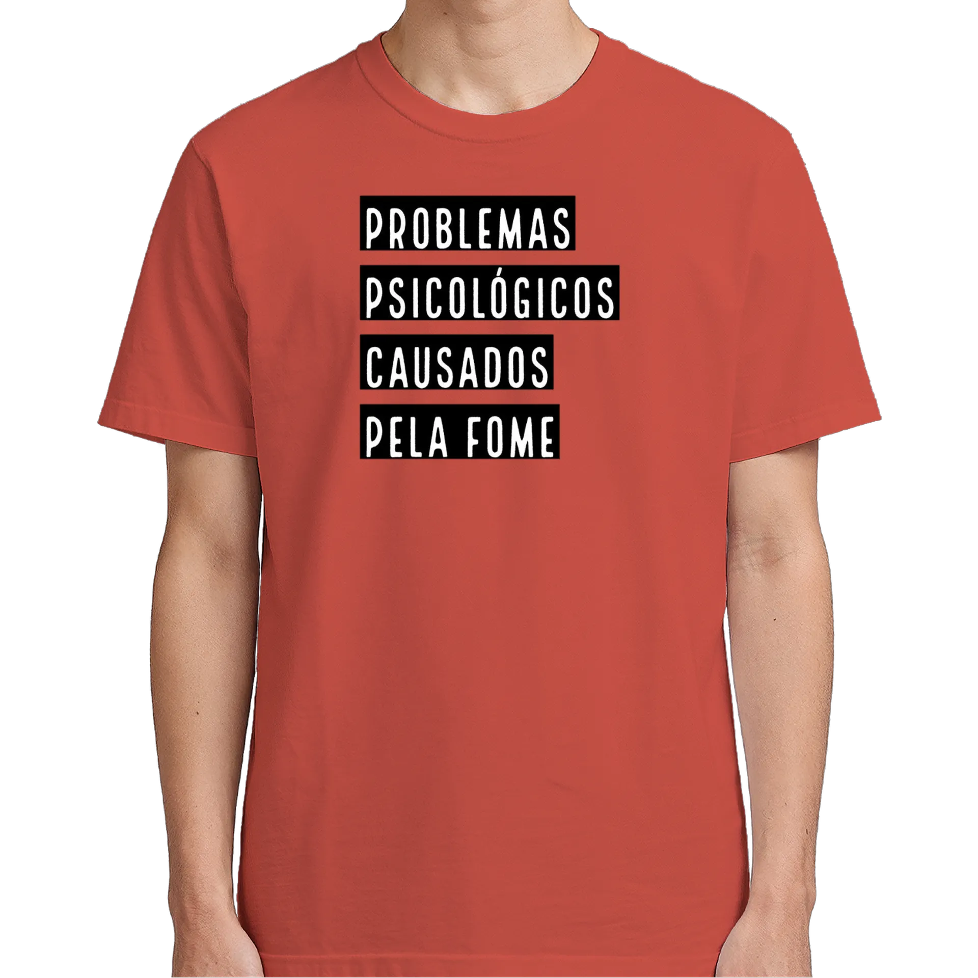 Camiseta Estampa Tipográfica Problemas Psicológicos 100% - Imagem 5