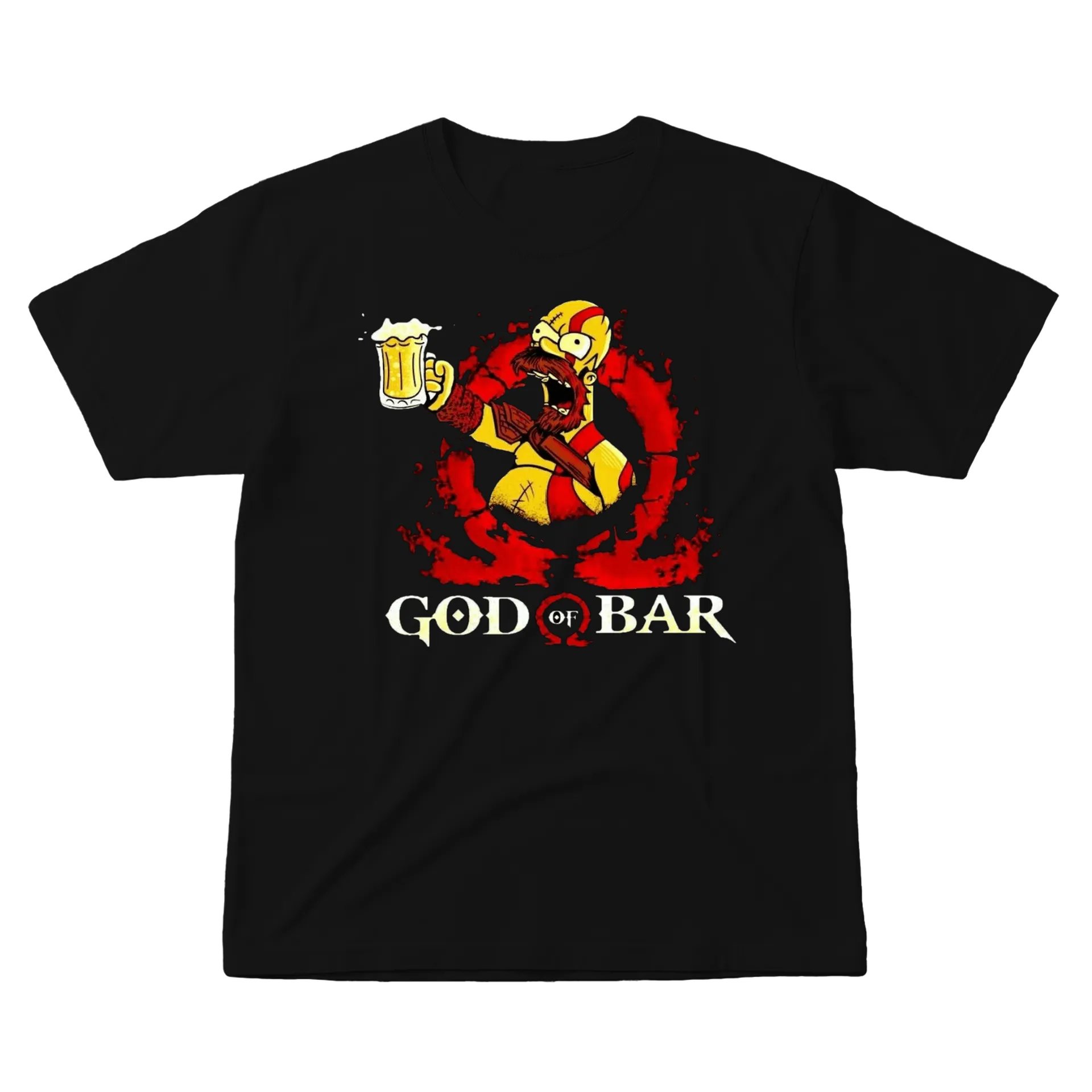 Camiseta Estampa God of Bar 100% Algodão - Imagem 1