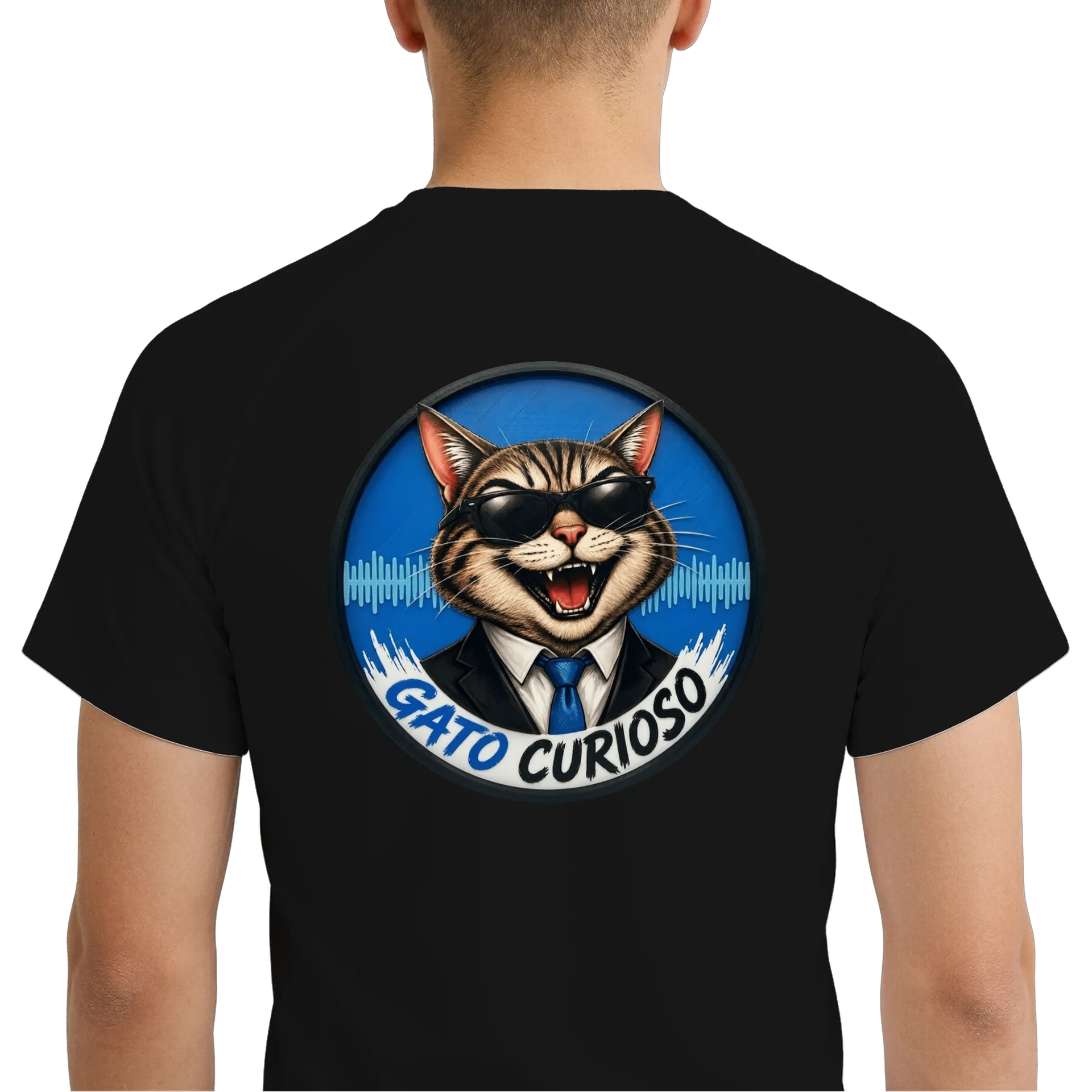 Camiseta DryFit de Gato Curioso  — imagem 6 de 6