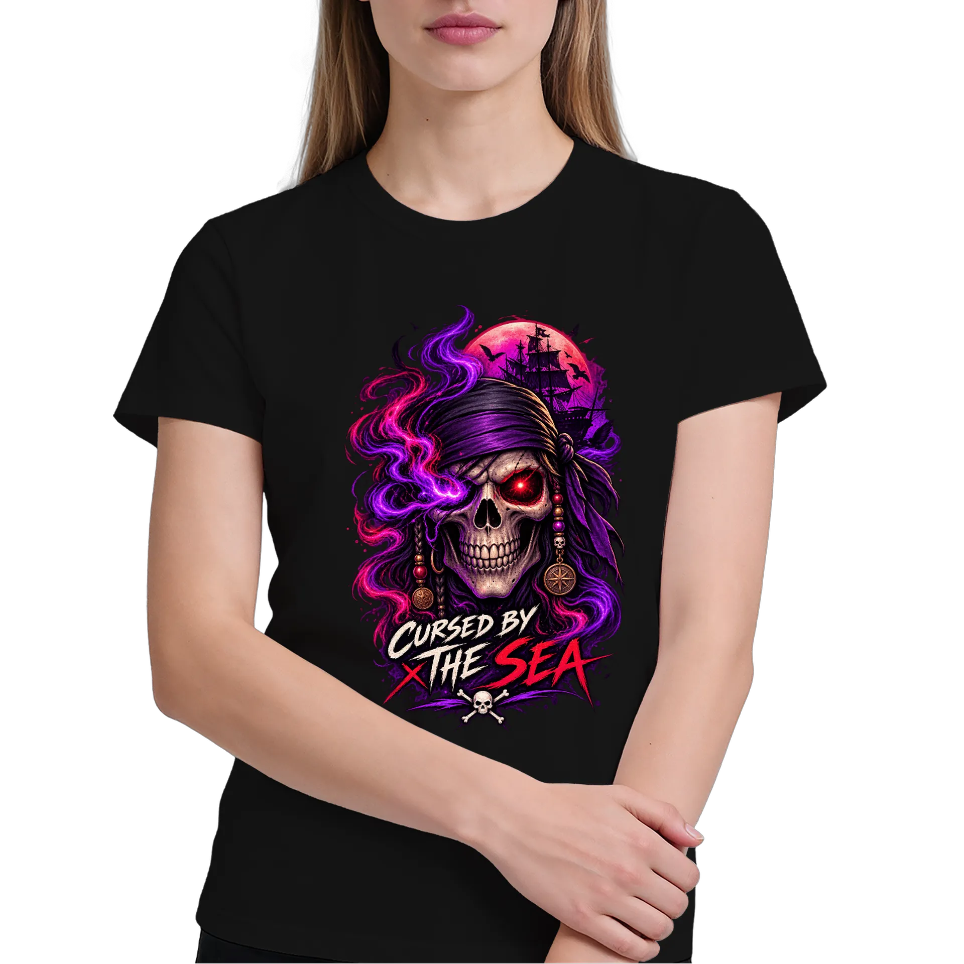 Camiseta Cursed by the Sea - Esqueleta - Imagem 4