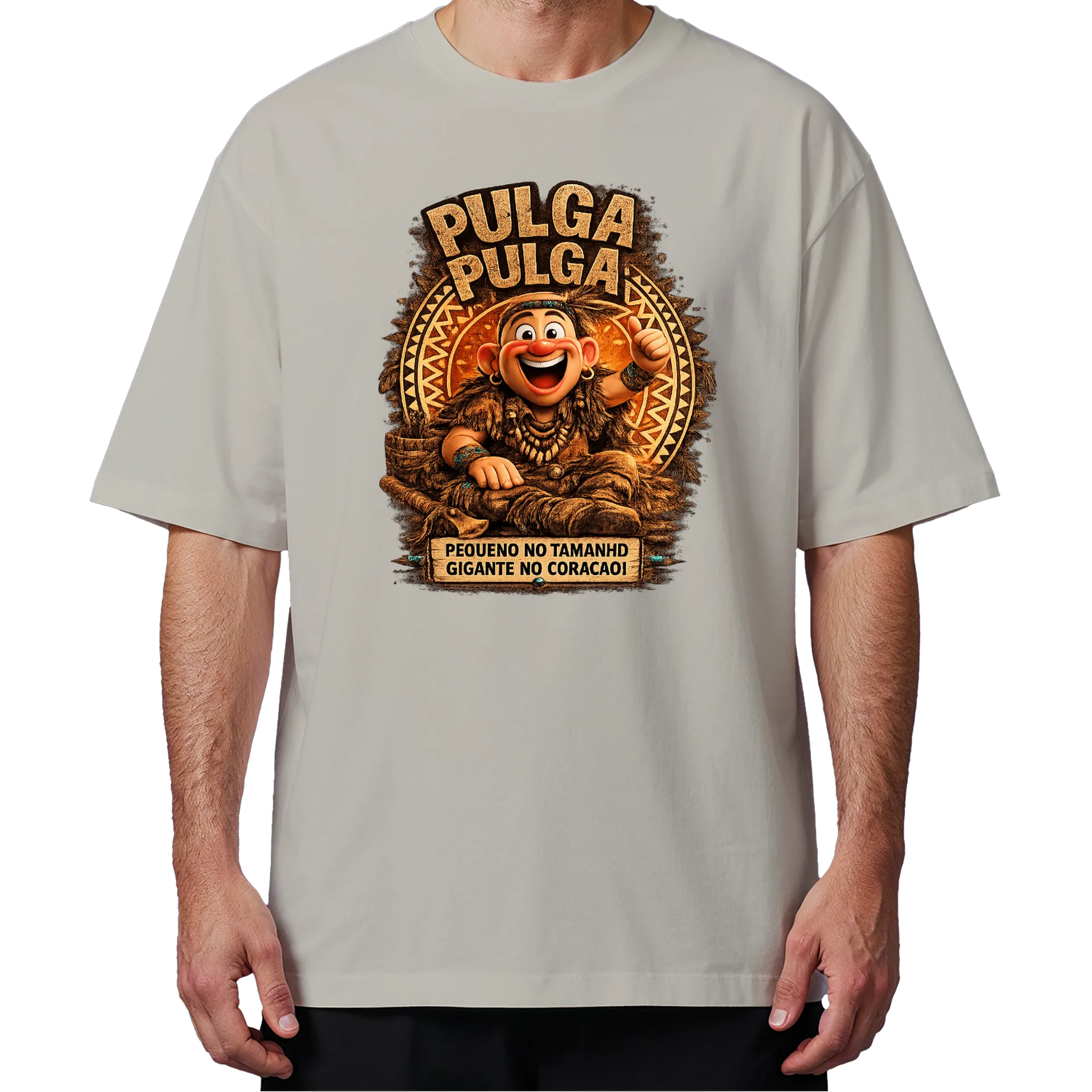 Camiseta Oversized Estampa Personalizada 100% Algodão - Imagem 4
