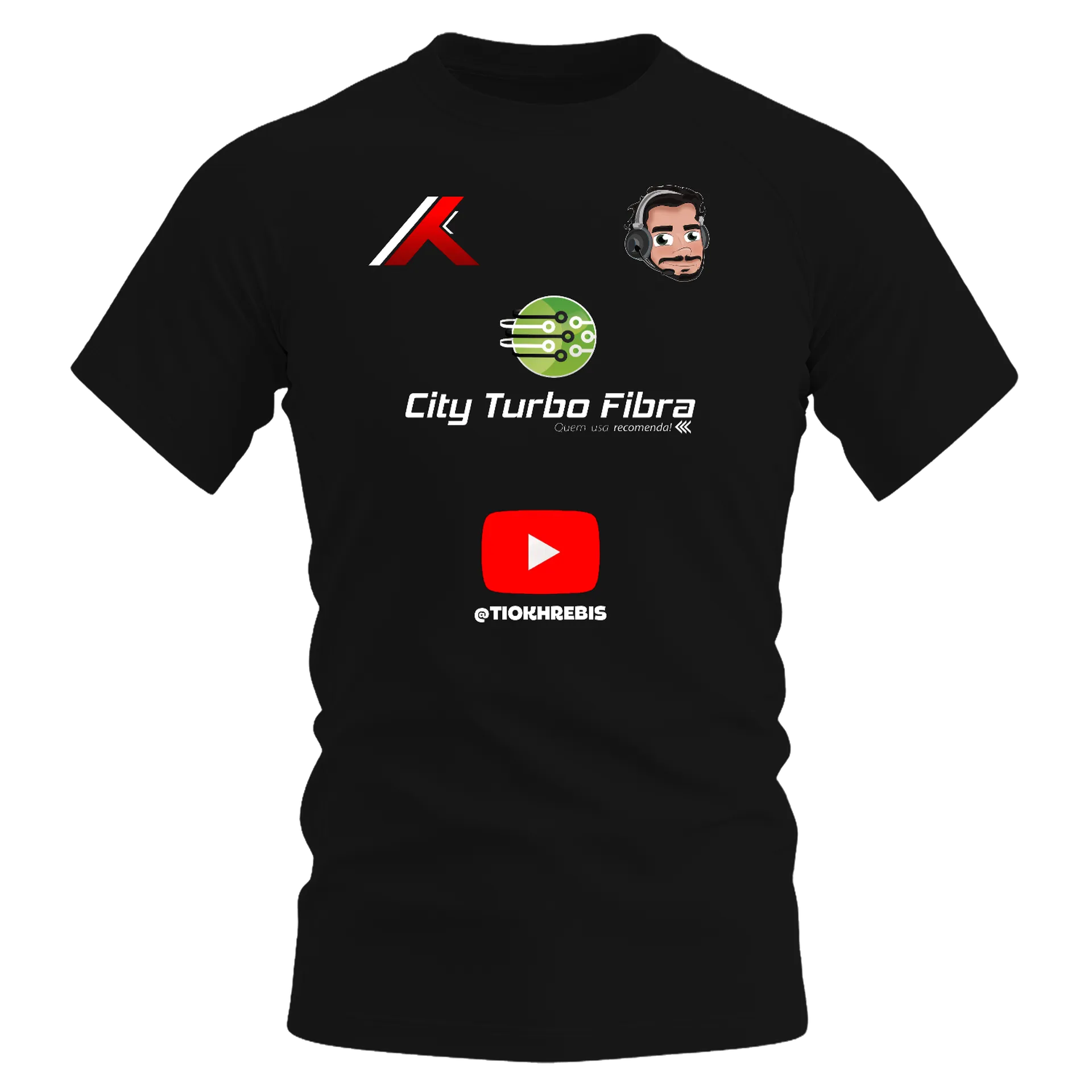Camiseta Dry Fit Estampa Oficial streaming 100% Polyester - Imagem 1