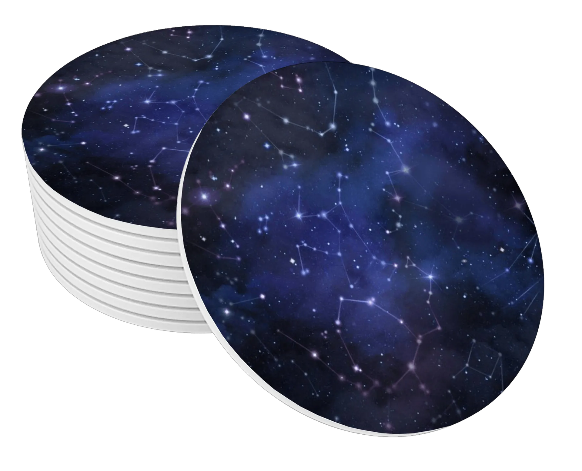 Porta-copo Mapa de Constelações Céu Estrelado MDF de Cuppira — imagem 1 de 3