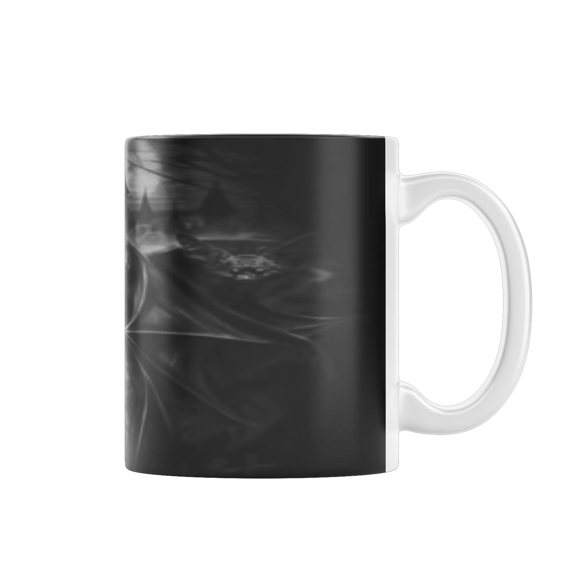 Caneca Porcelana enxu Morcego Preto 325ml - Imagem 1