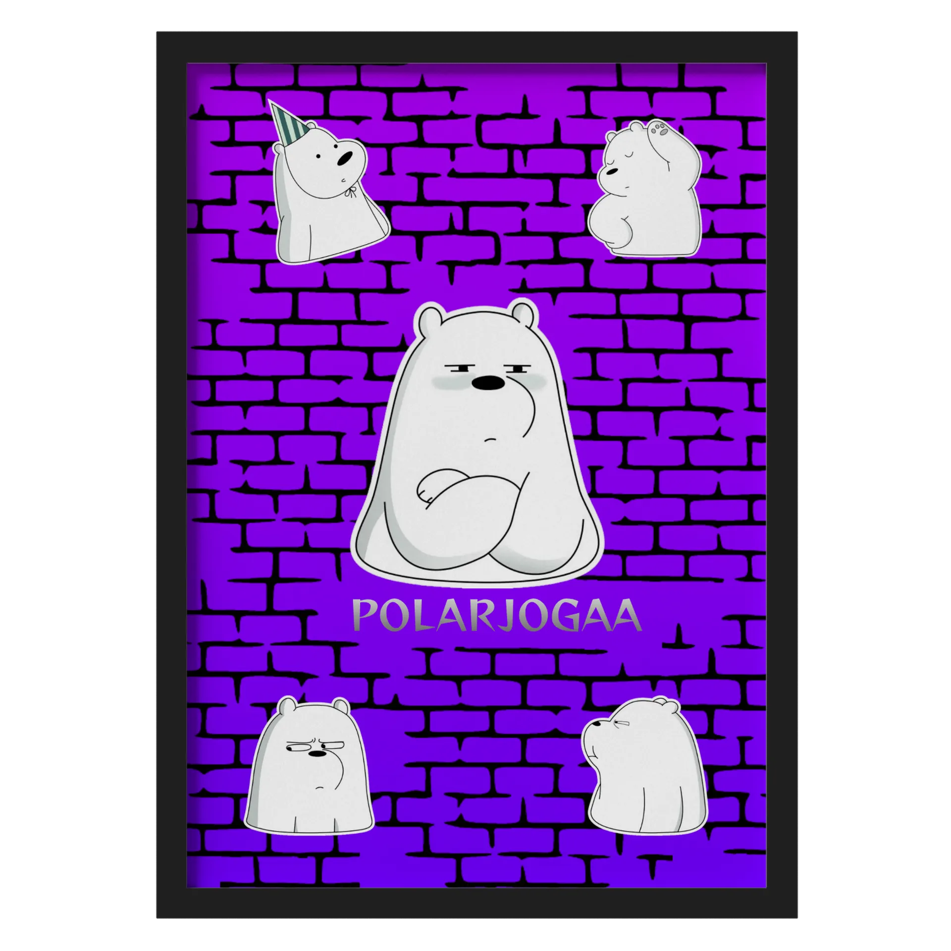 Quadro A3 Com Vidro PolarJogaa de DUDÃO  — imagem 1 de 3