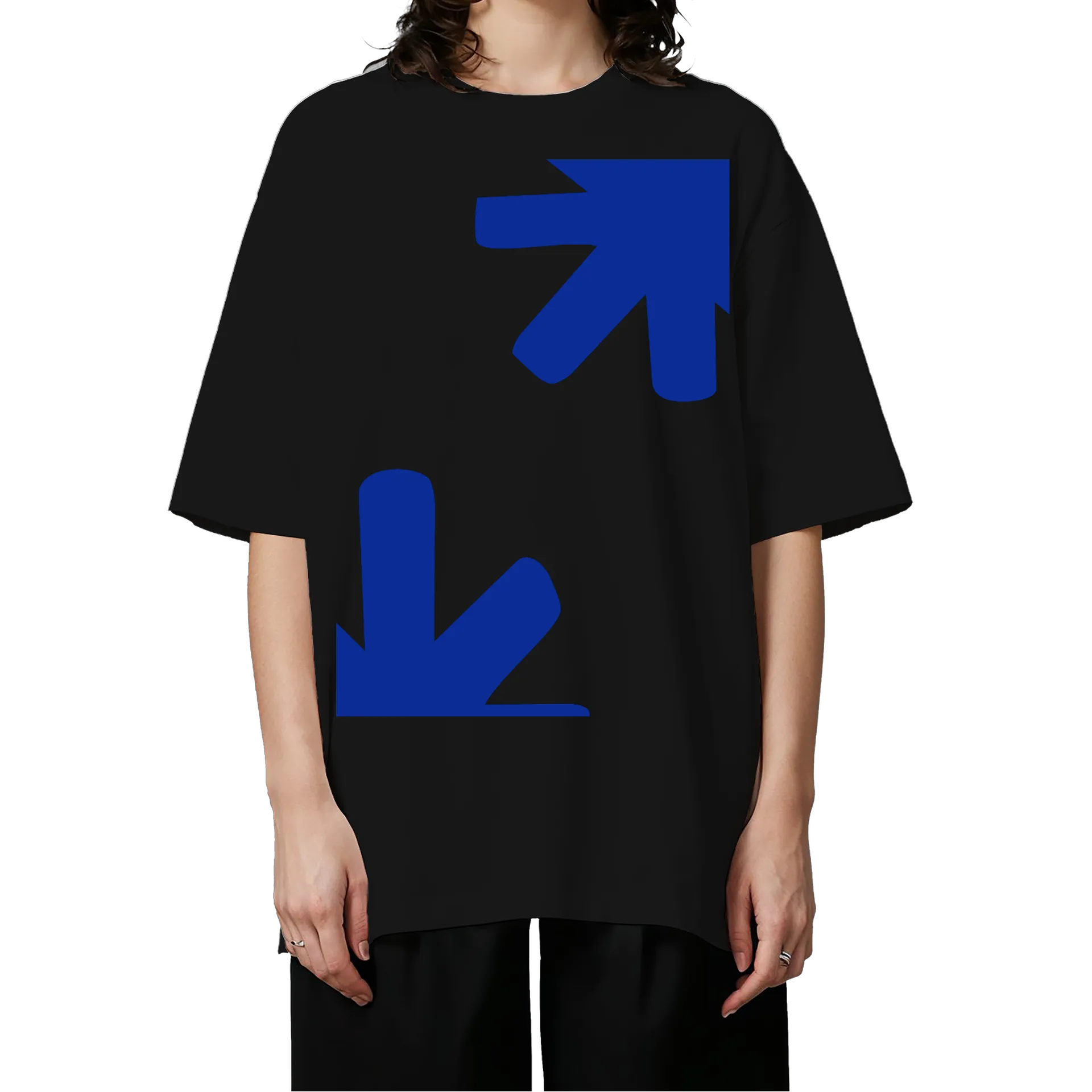 Camiseta Oversized com Estampa Personalizada 50% Algodão - Imagem 3