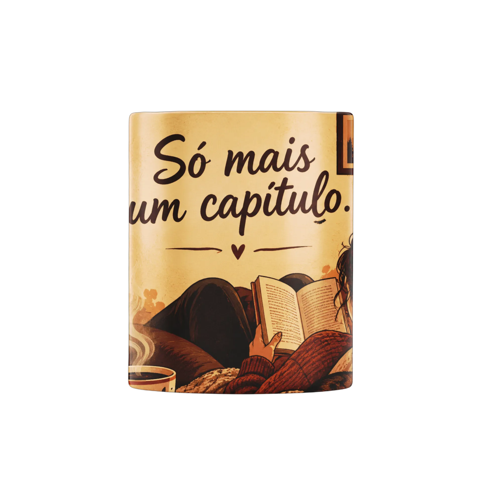 Caneca Frase Só Mais um Capítulo Livros 325ml - Imagem 1