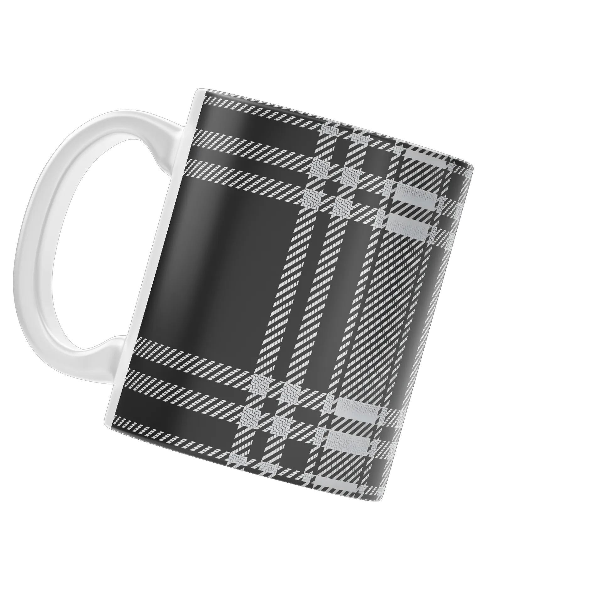 Caneca Porcelana Estampa Abstrata Geométrica 325ml - Imagem 3