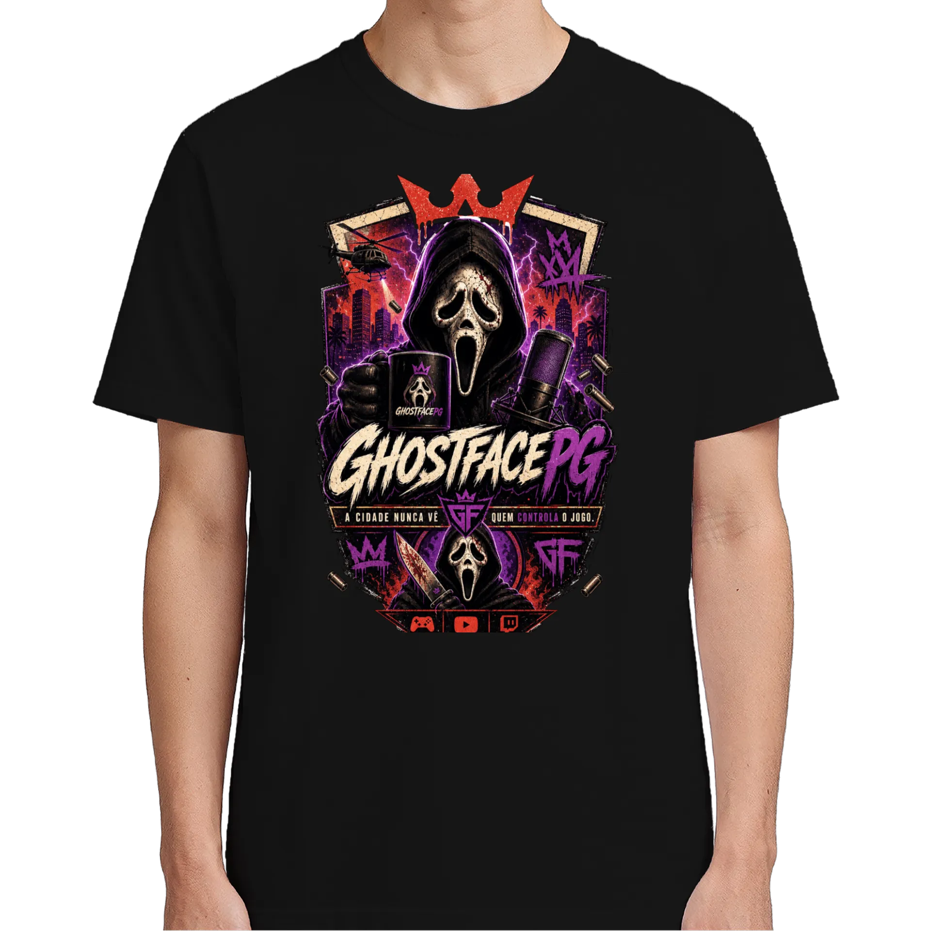 Camiseta GHOSTFACEPG KING CITY - Imagem 5