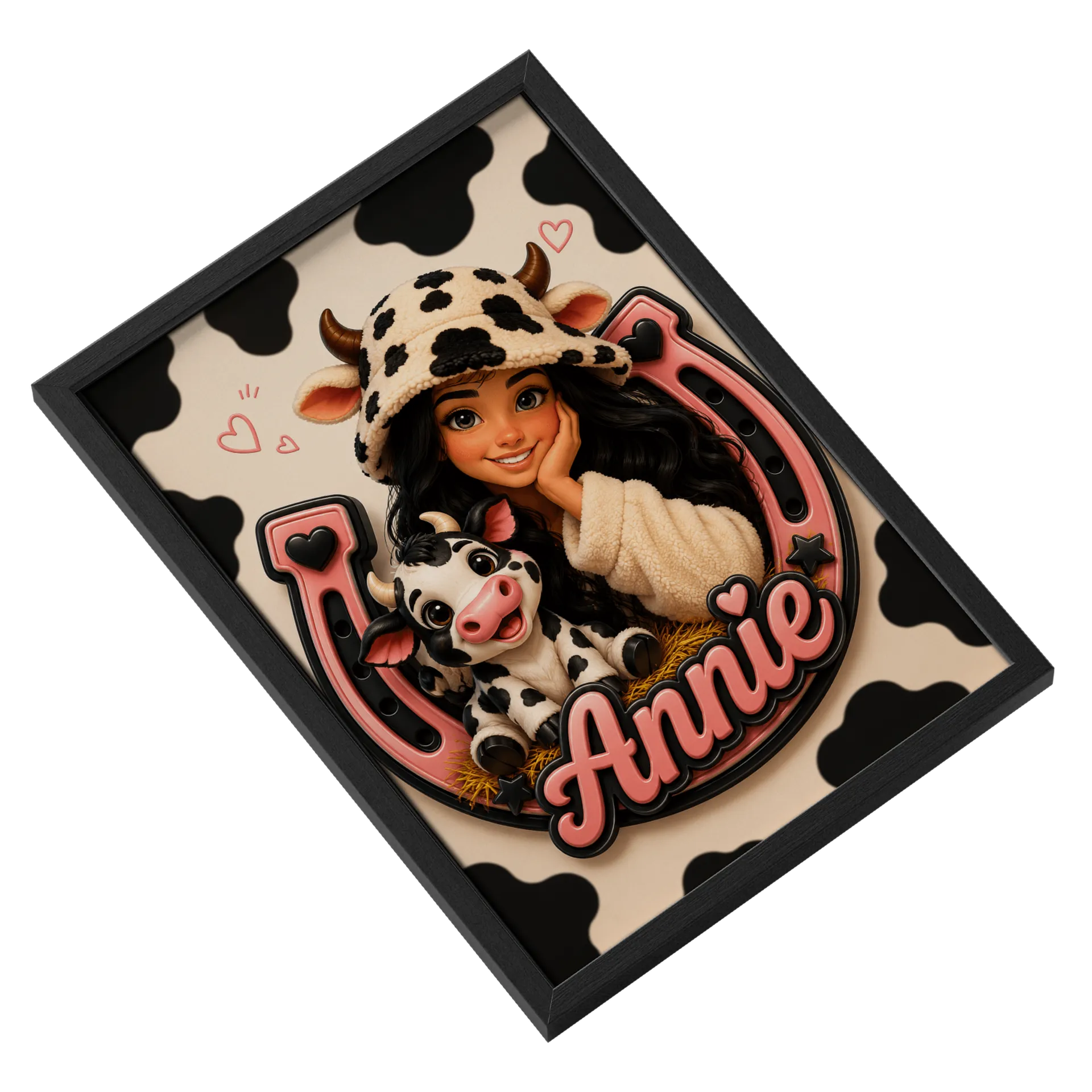 Quadro A3 personalizado - Annie e Diamantina - Imagem 2