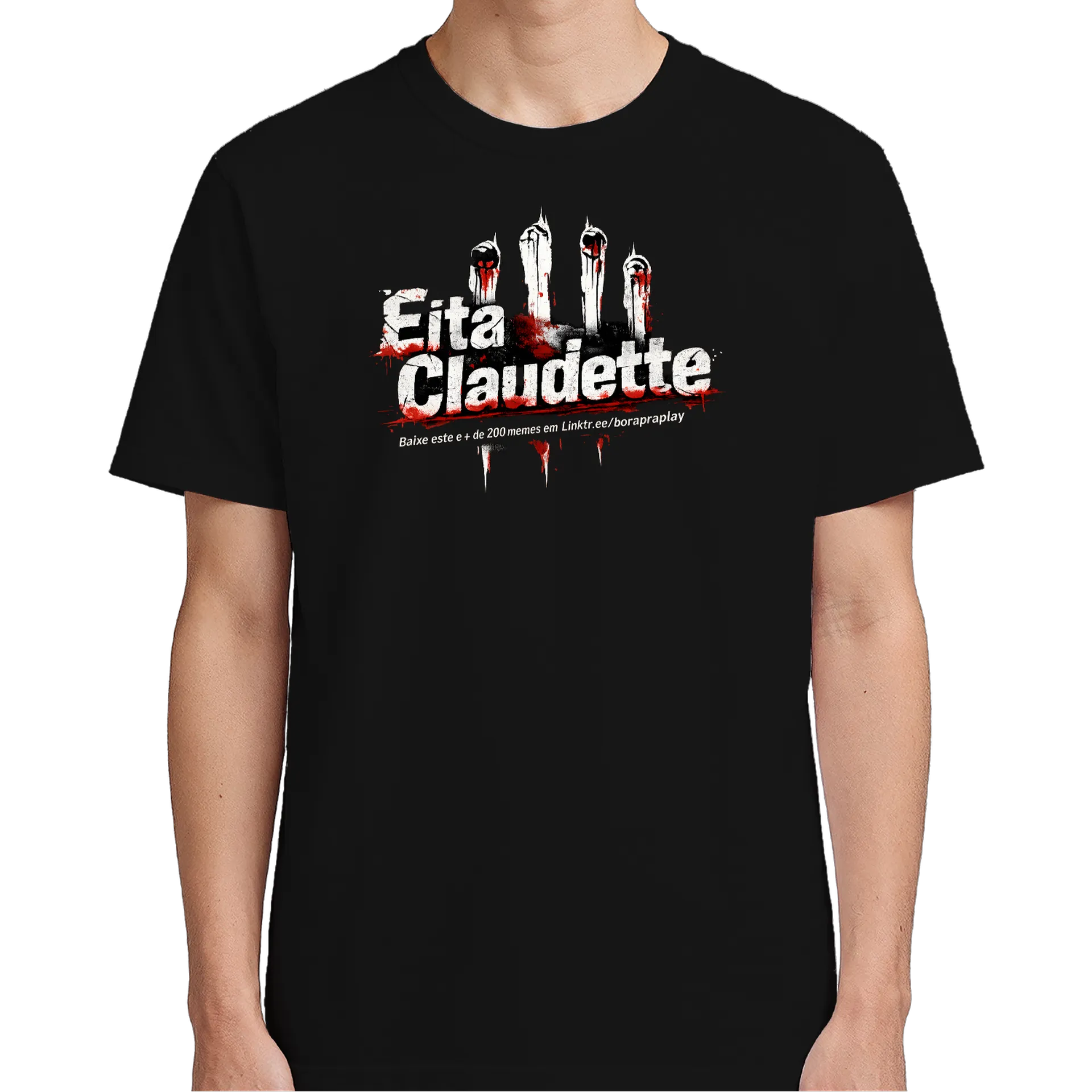 Camiseta Eita Claudette – Meme BoraPraPlay | 100% Algodão Ma de BoraPraPlay — imagem 4 de 6