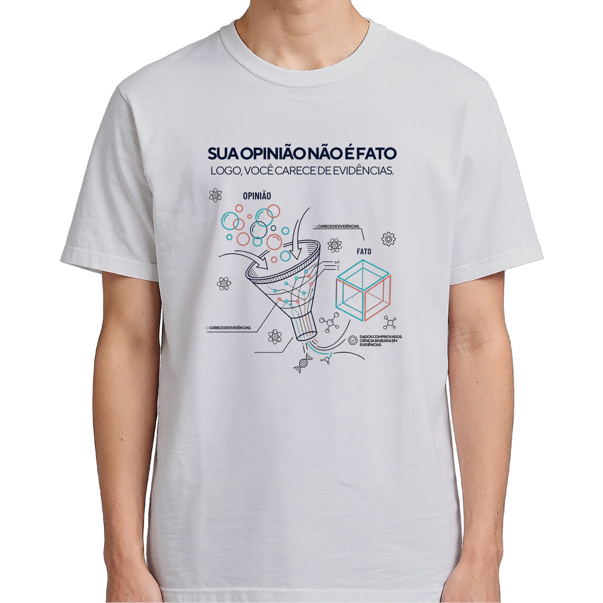 Camiseta Opinião e Fato 100% Algodão - Imagem 5