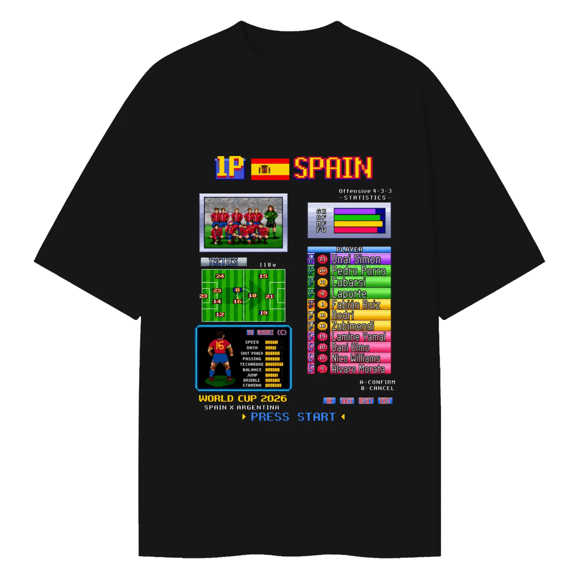 Camiseta Oversized Arcade Retrô Preto - Imagem 1
