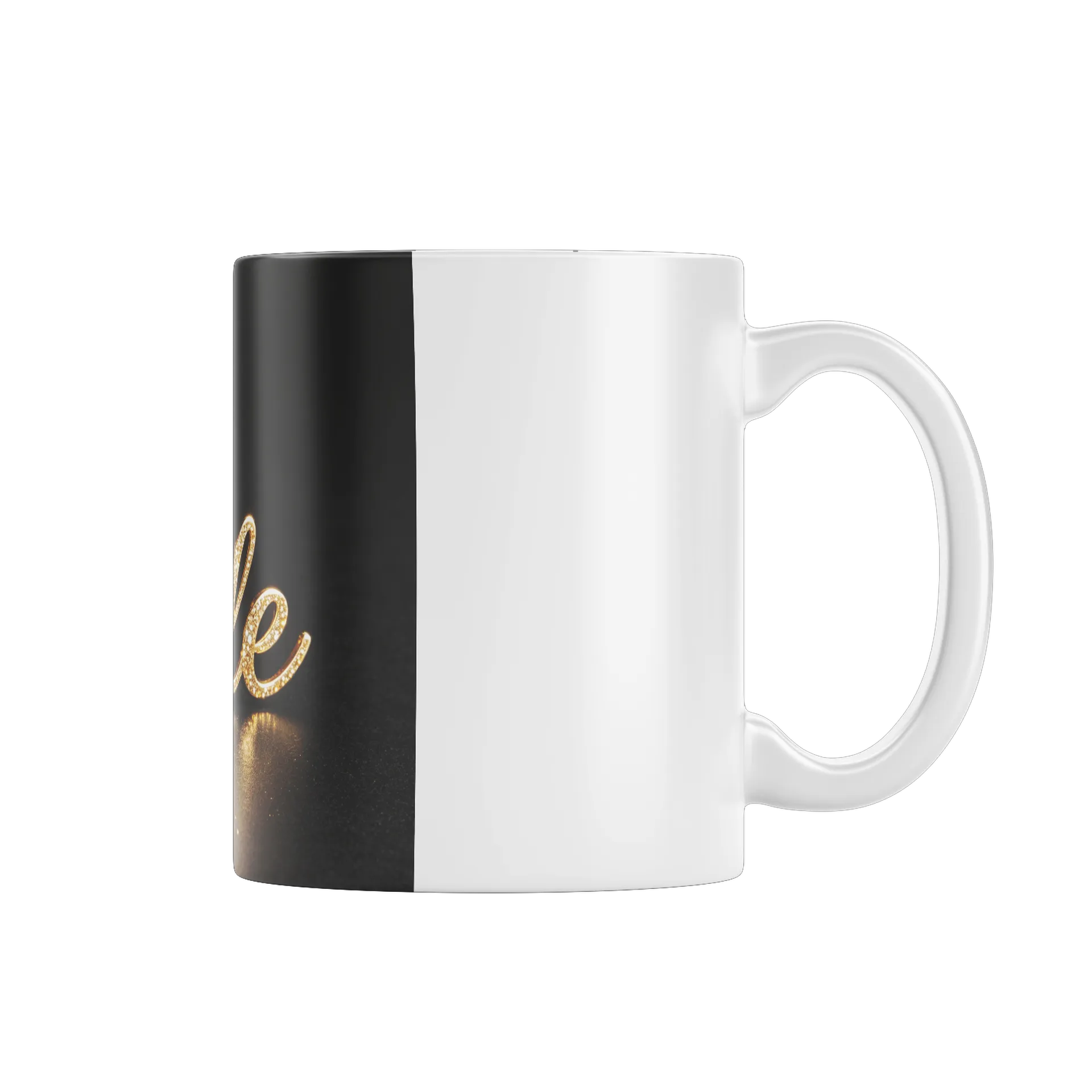 Caneca Gema Diamante Script Ouro 325ml - Imagem 2