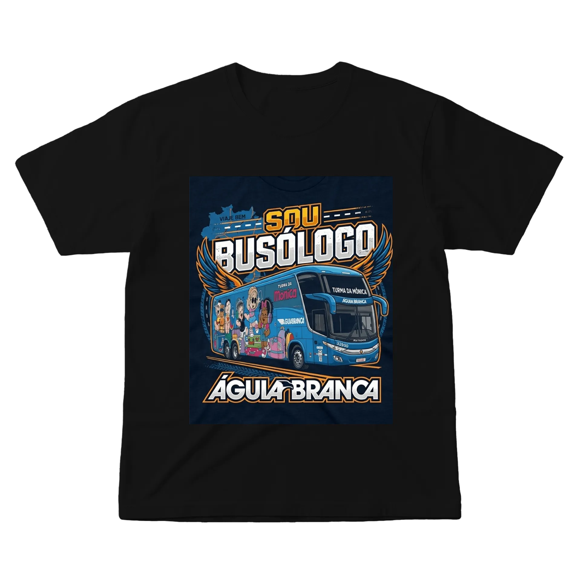 Camiseta Turma da Mônica Águia Branca 100% Algodão - Imagem 1