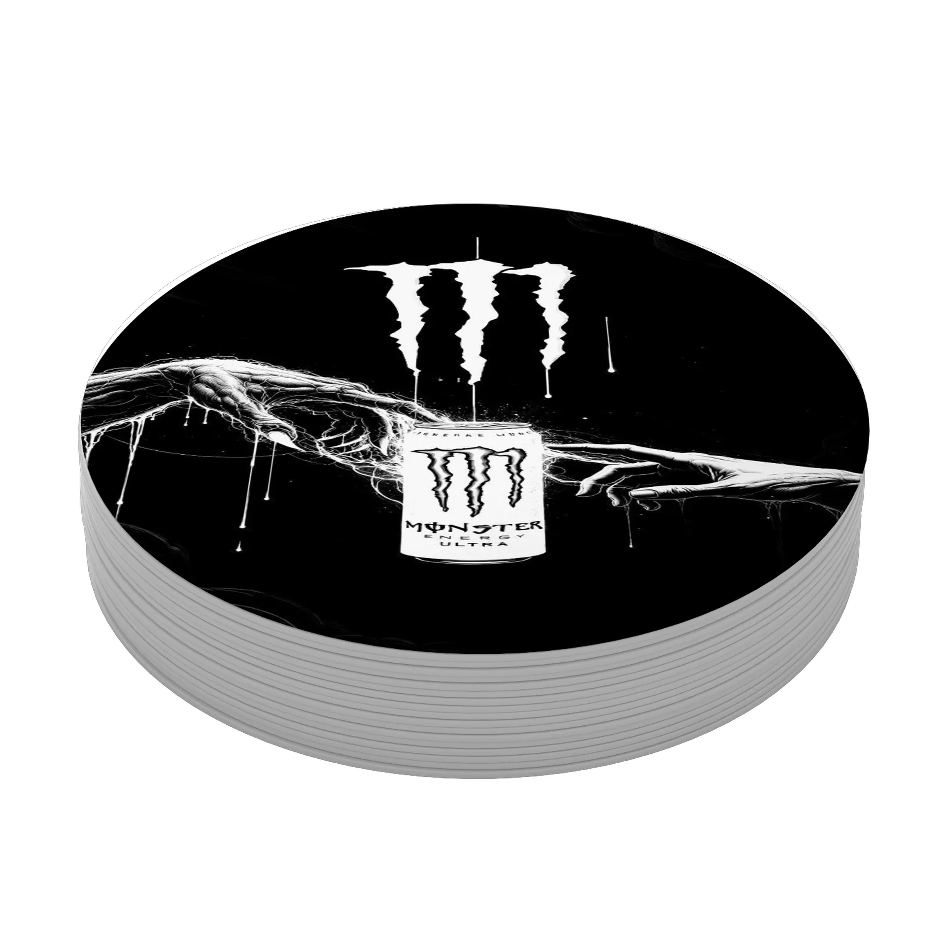Porta-copo MDF Monster Energy Skull Vintage de Gabi — imagem 3 de 3