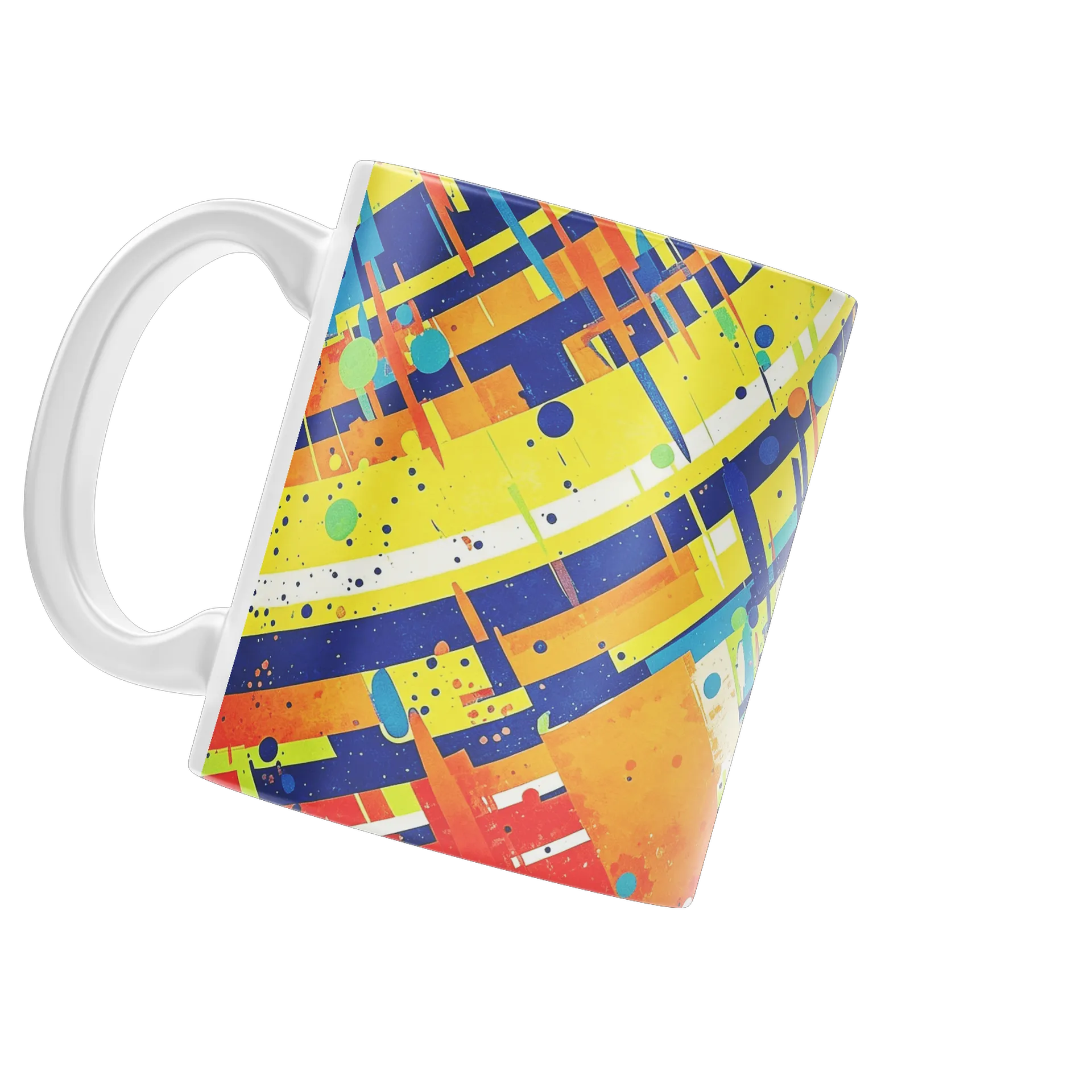 Caneca Estampa Abstrata Geométrica 325ml - Imagem 3