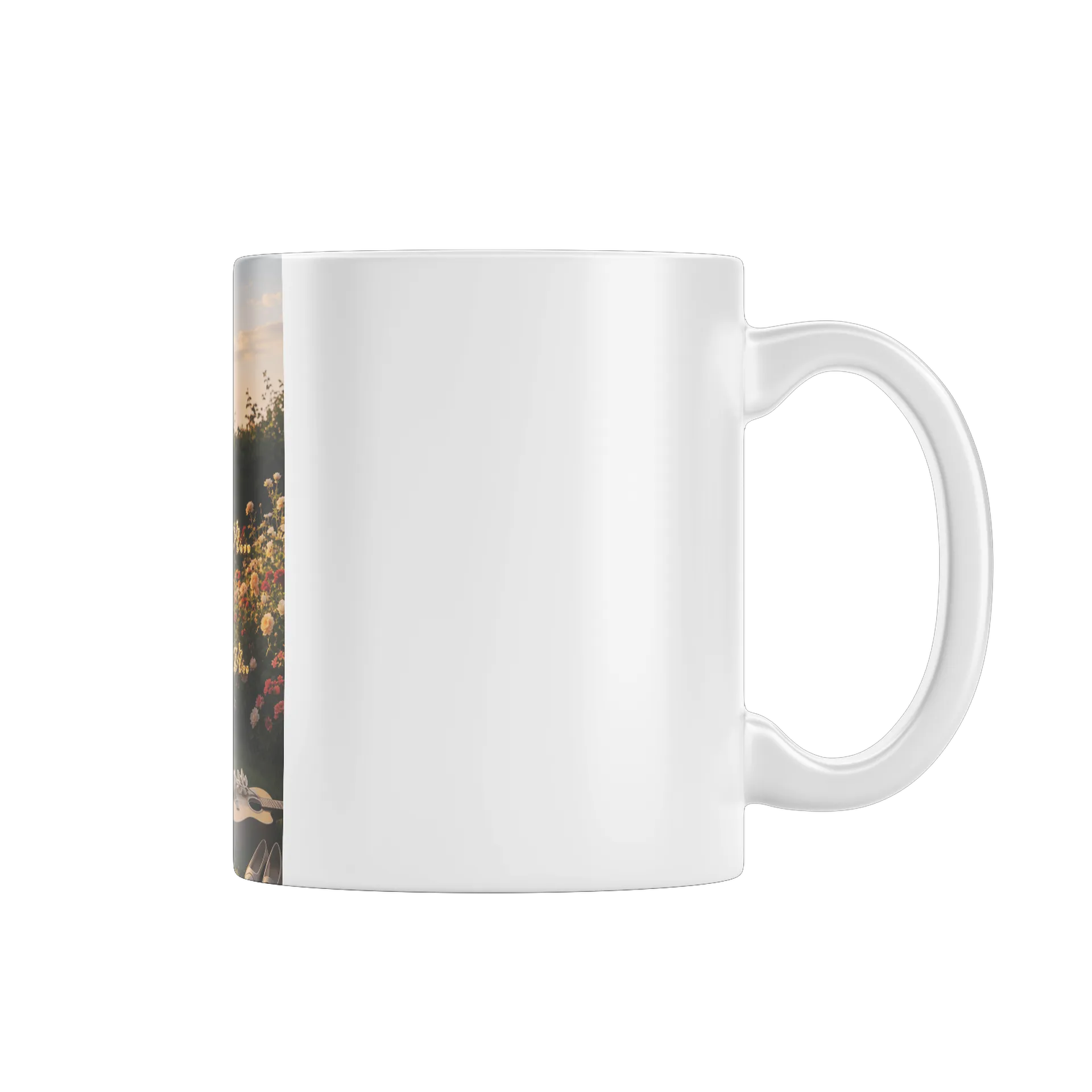 Caneca Porcelana Amor Floral 325ml - Imagem 1