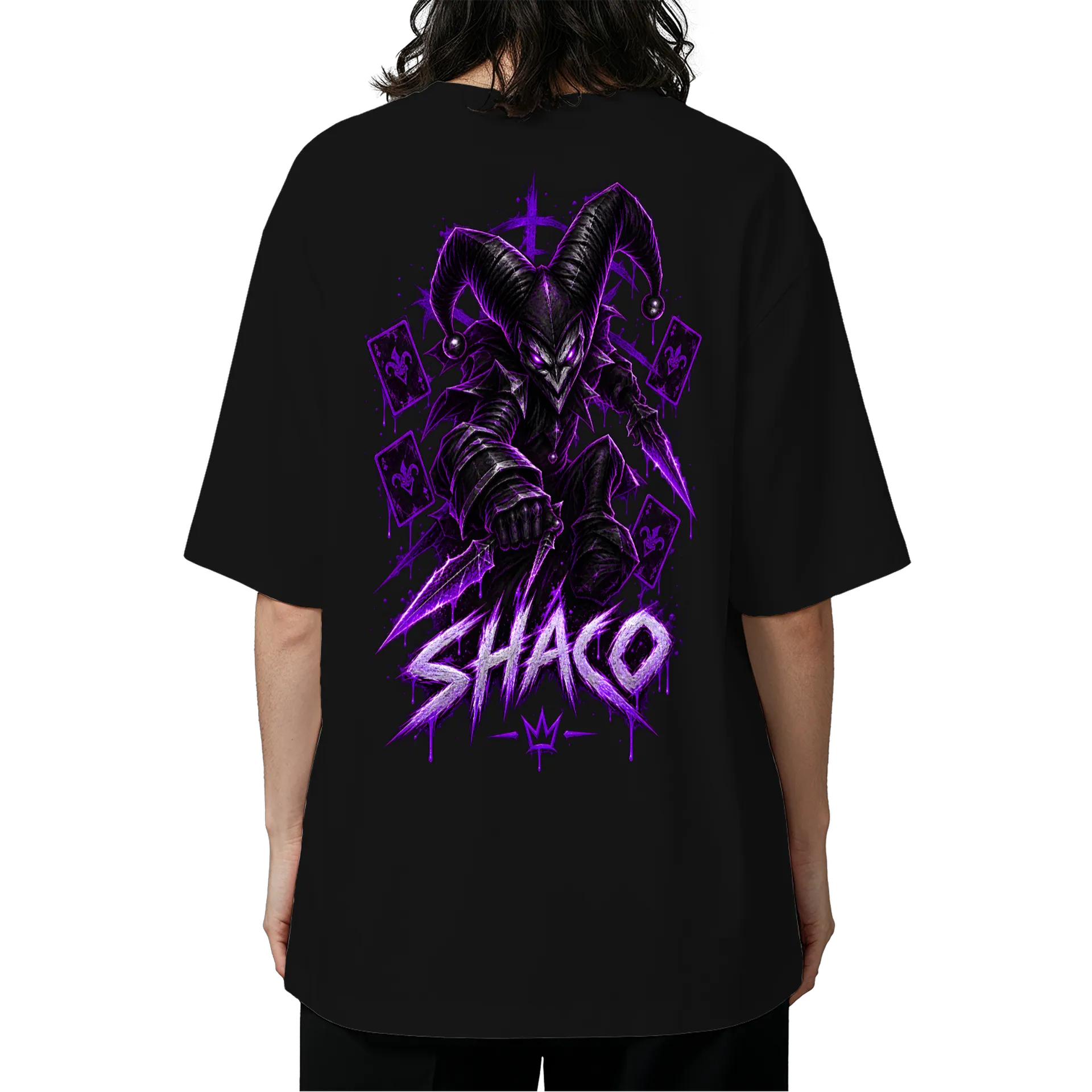 Camiseta Oversized Shaco LOL - Imagem 5